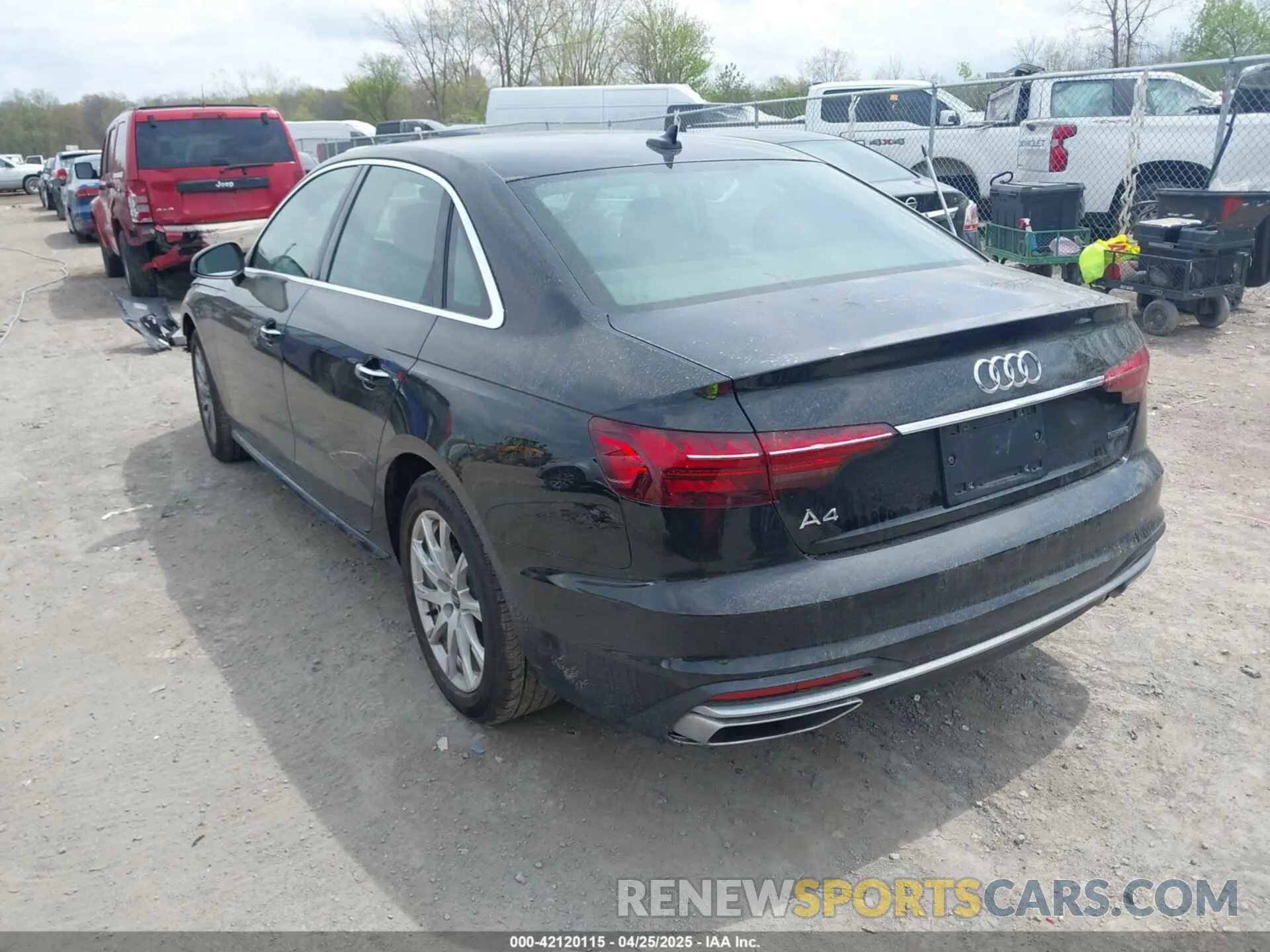 3 Photograph of a damaged car WAUABAF47PA033156 AUDI A4 2023