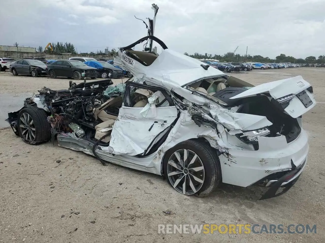 2 Photograph of a damaged car WAUBBAF42PN020375 AUDI A4 2023