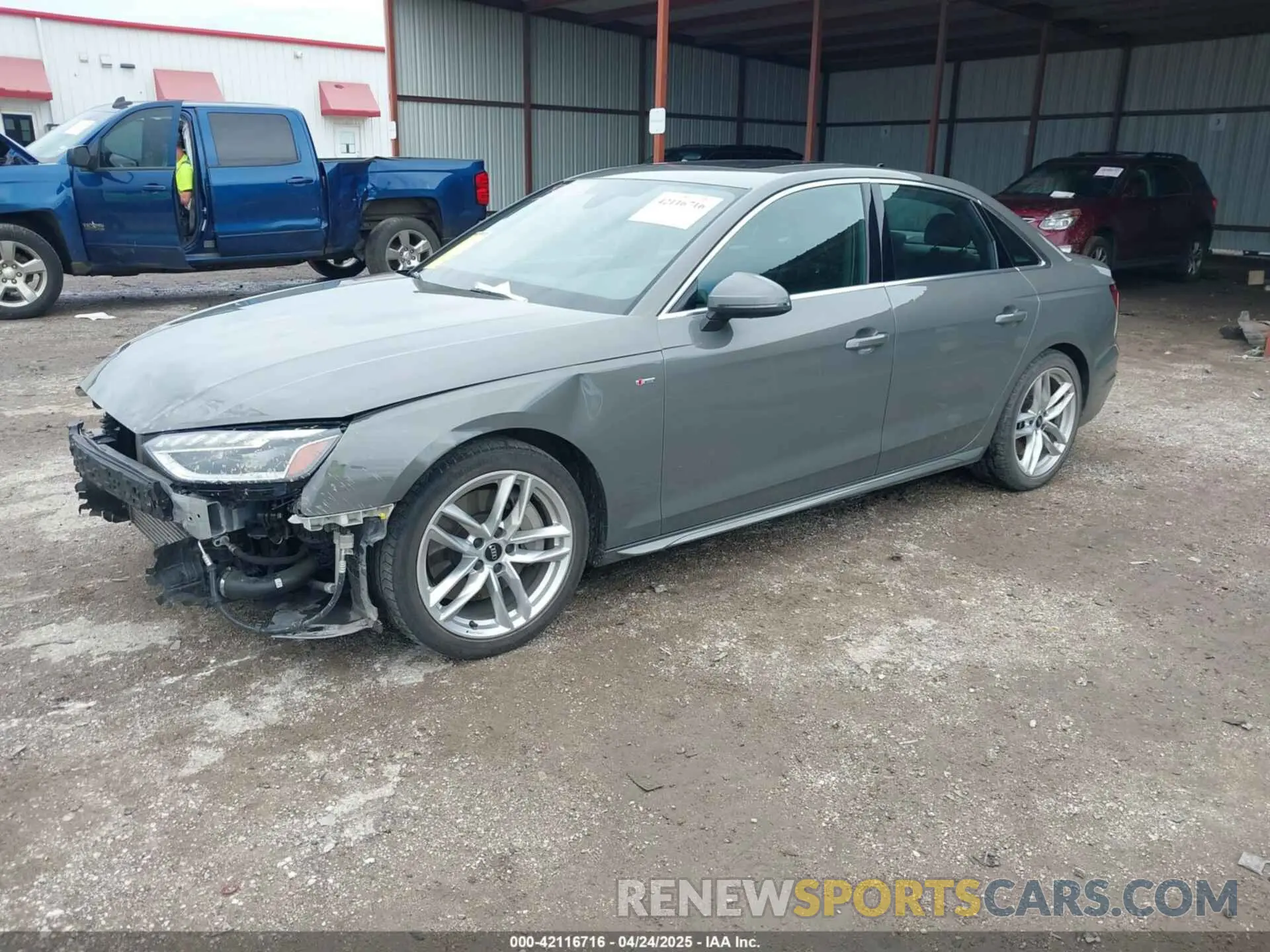 2 Photograph of a damaged car WAUEAAF40PN003736 AUDI A4 2023