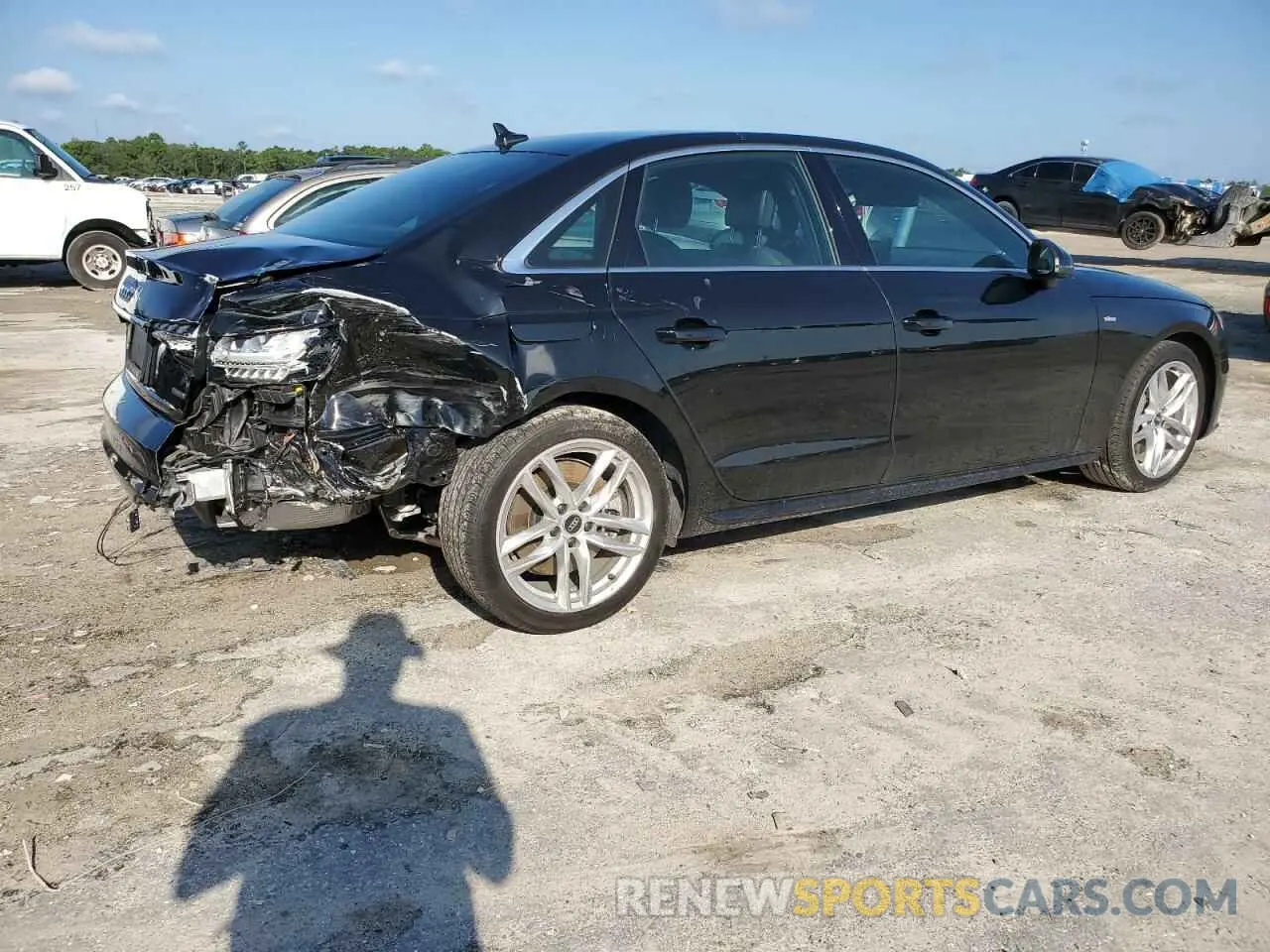 3 Photograph of a damaged car WAUEAAF40PN004661 AUDI A4 2023