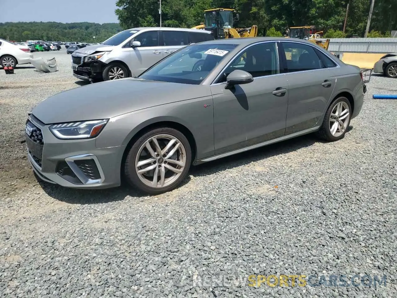 1 Photograph of a damaged car WAUEAAF40PN005468 AUDI A4 2023