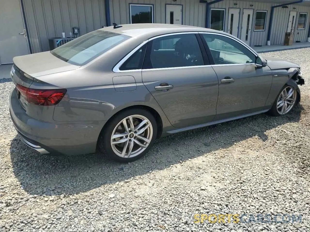 3 Photograph of a damaged car WAUEAAF40PN005468 AUDI A4 2023