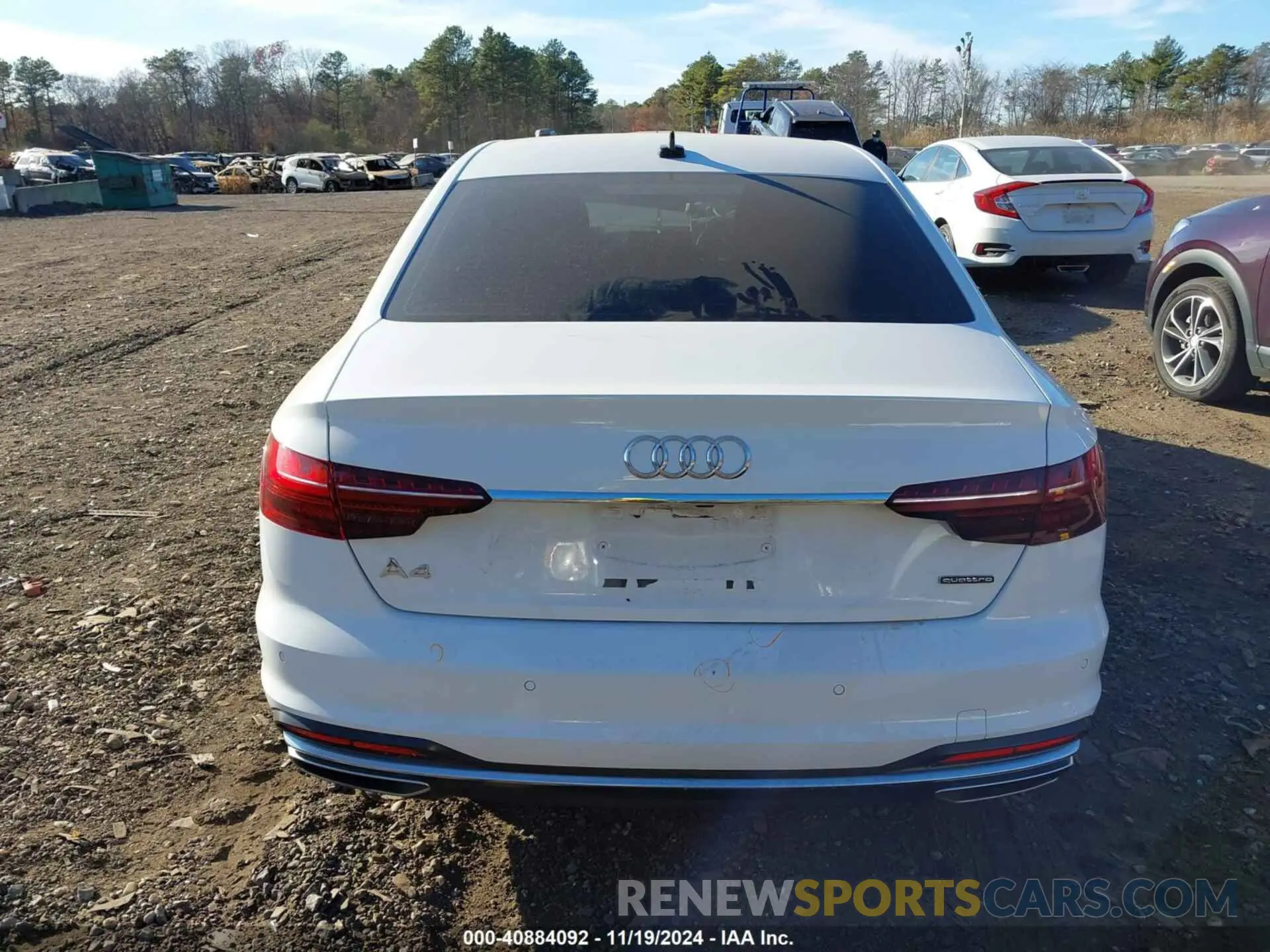 16 Photograph of a damaged car WAUEAAF40PN009794 AUDI A4 2023