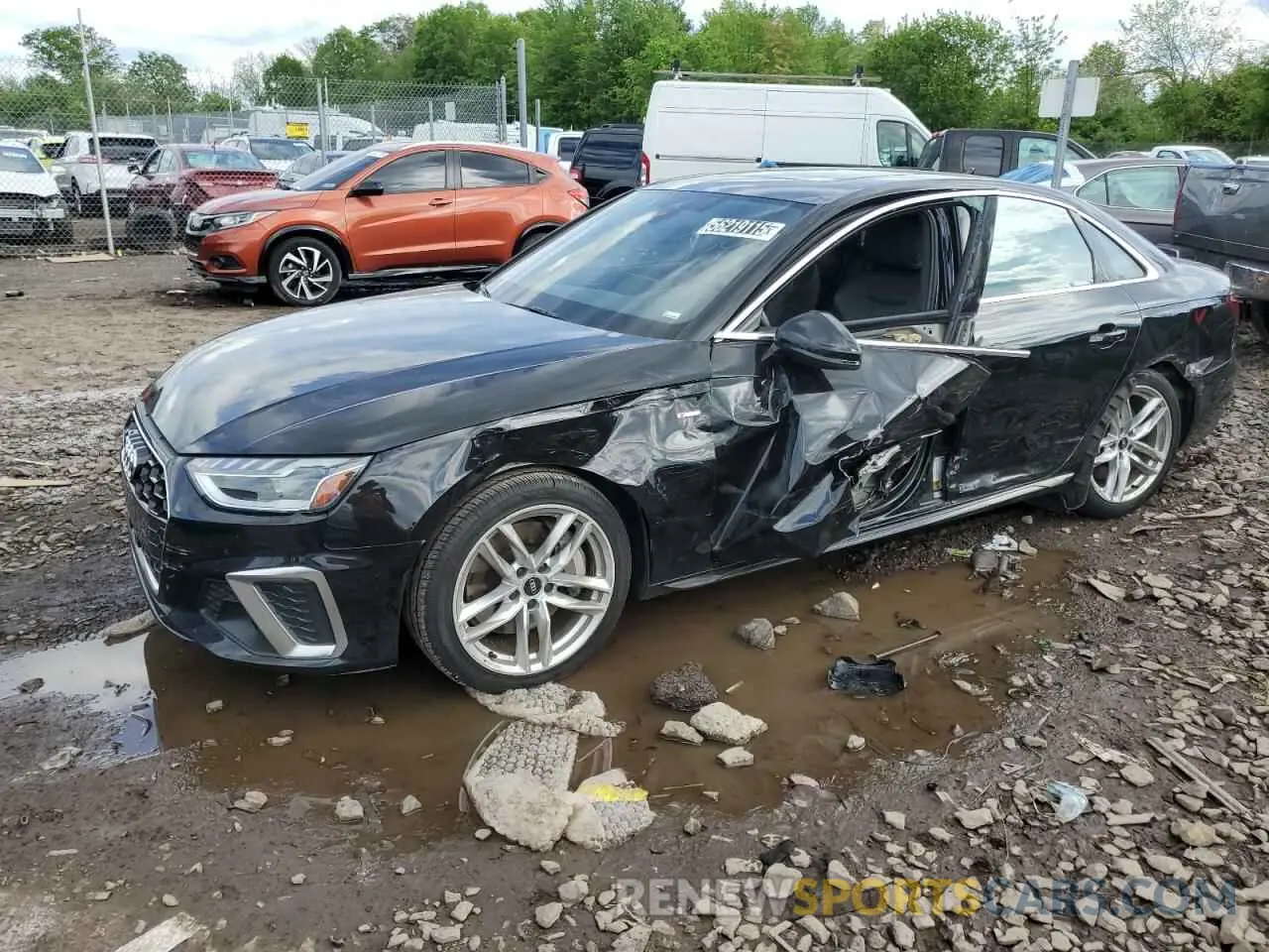 1 Photograph of a damaged car WAUEAAF40PN016504 AUDI A4 2023