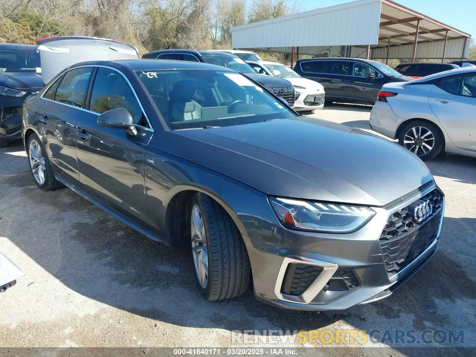 1 Photograph of a damaged car WAUEAAF41PN003017 AUDI A4 2023