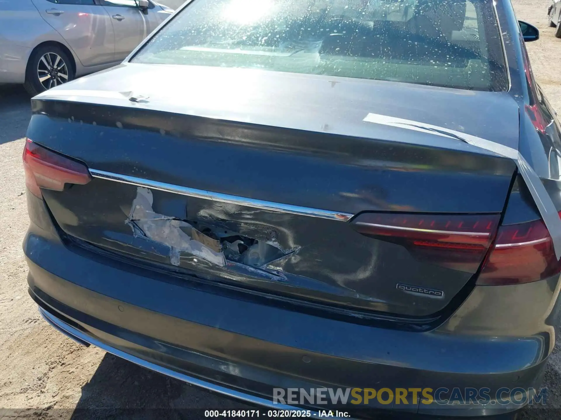 6 Photograph of a damaged car WAUEAAF41PN003017 AUDI A4 2023