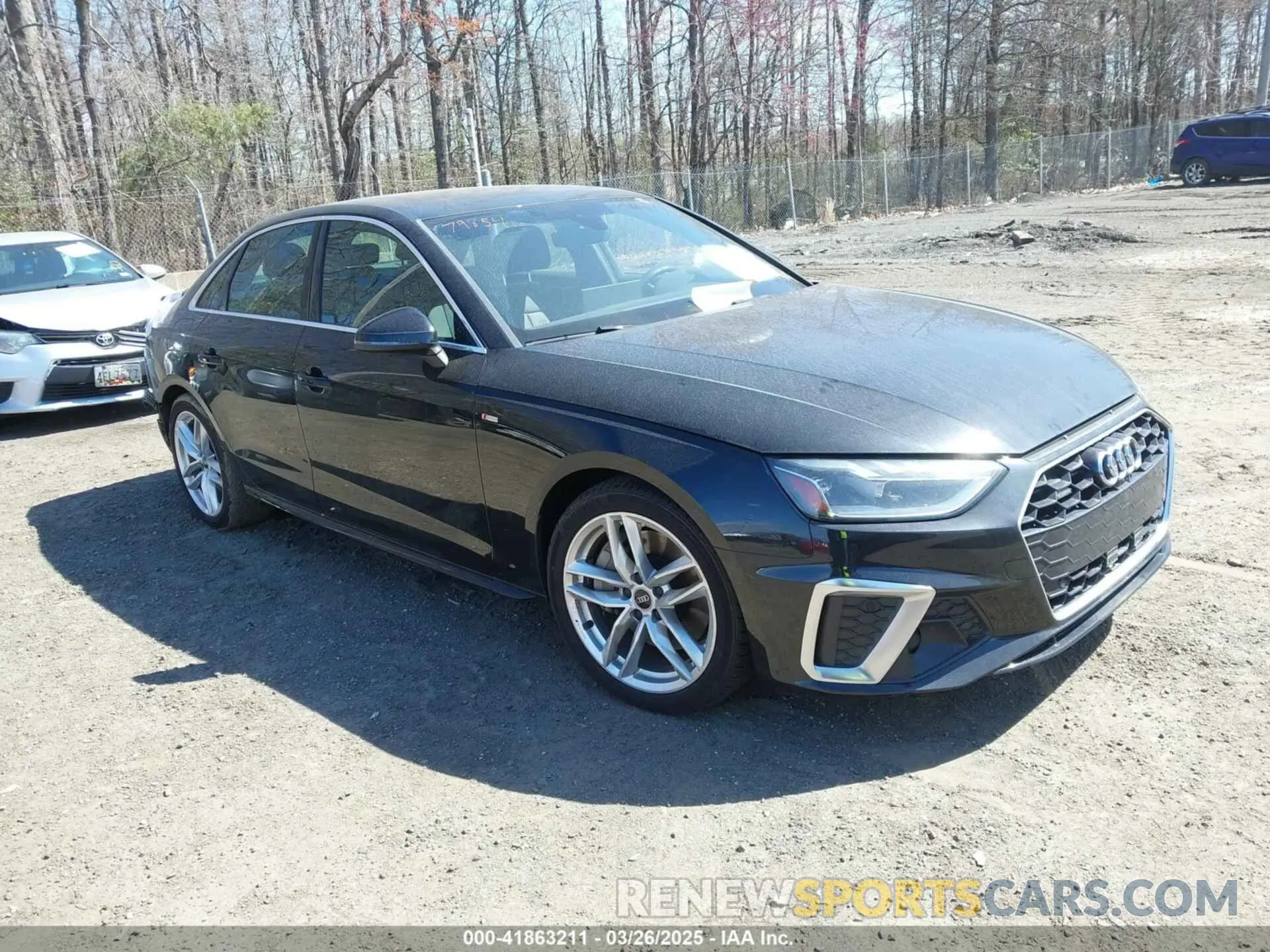 1 Photograph of a damaged car WAUEAAF42PN007786 AUDI A4 2023