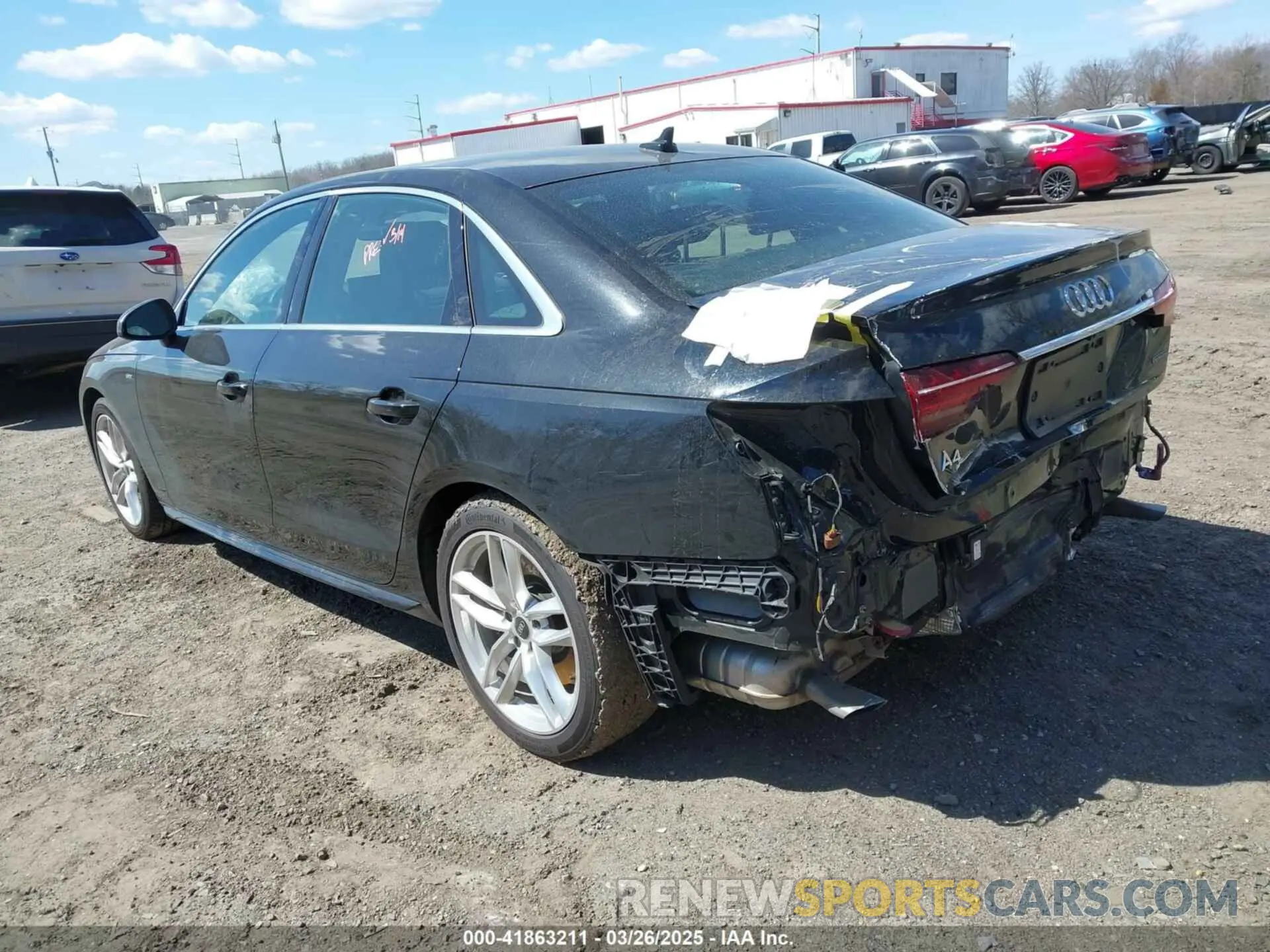 3 Photograph of a damaged car WAUEAAF42PN007786 AUDI A4 2023