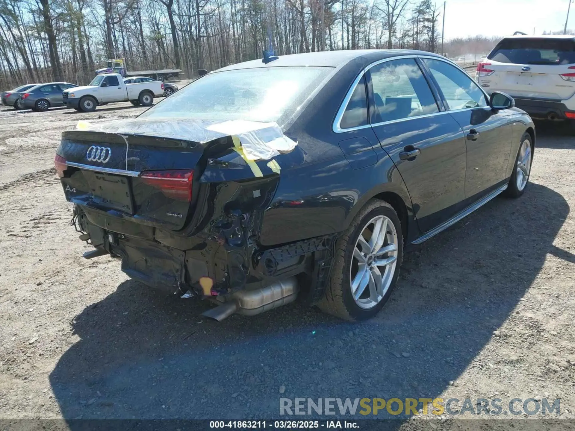 4 Photograph of a damaged car WAUEAAF42PN007786 AUDI A4 2023