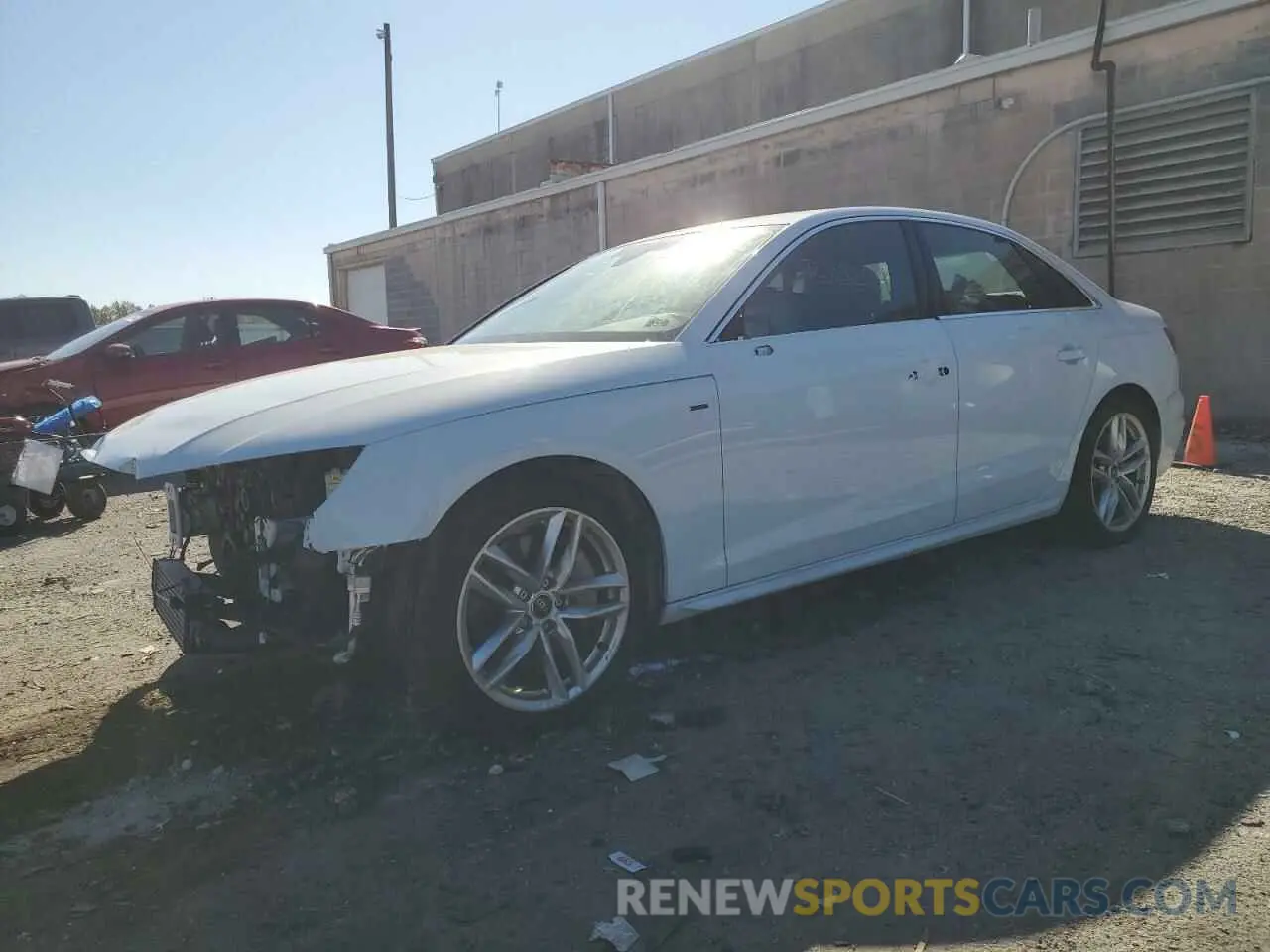 1 Photograph of a damaged car WAUEAAF43PN005657 AUDI A4 2023