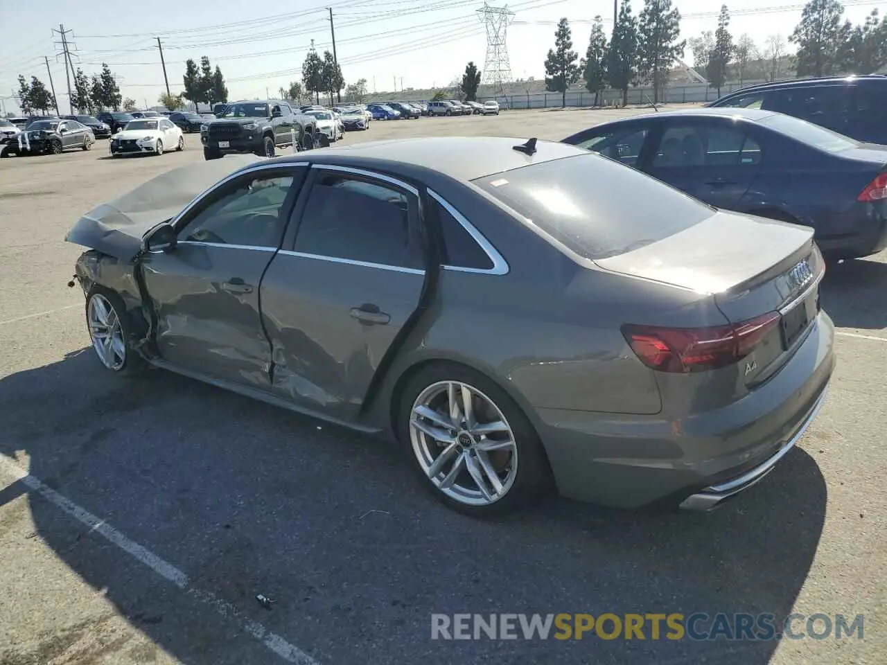 2 Photograph of a damaged car WAUEAAF43PN014620 AUDI A4 2023