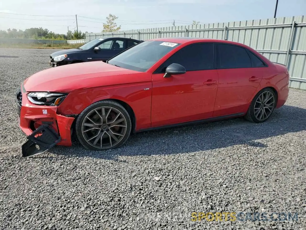 1 Photograph of a damaged car WAUEAAF44PA036908 AUDI A4 2023