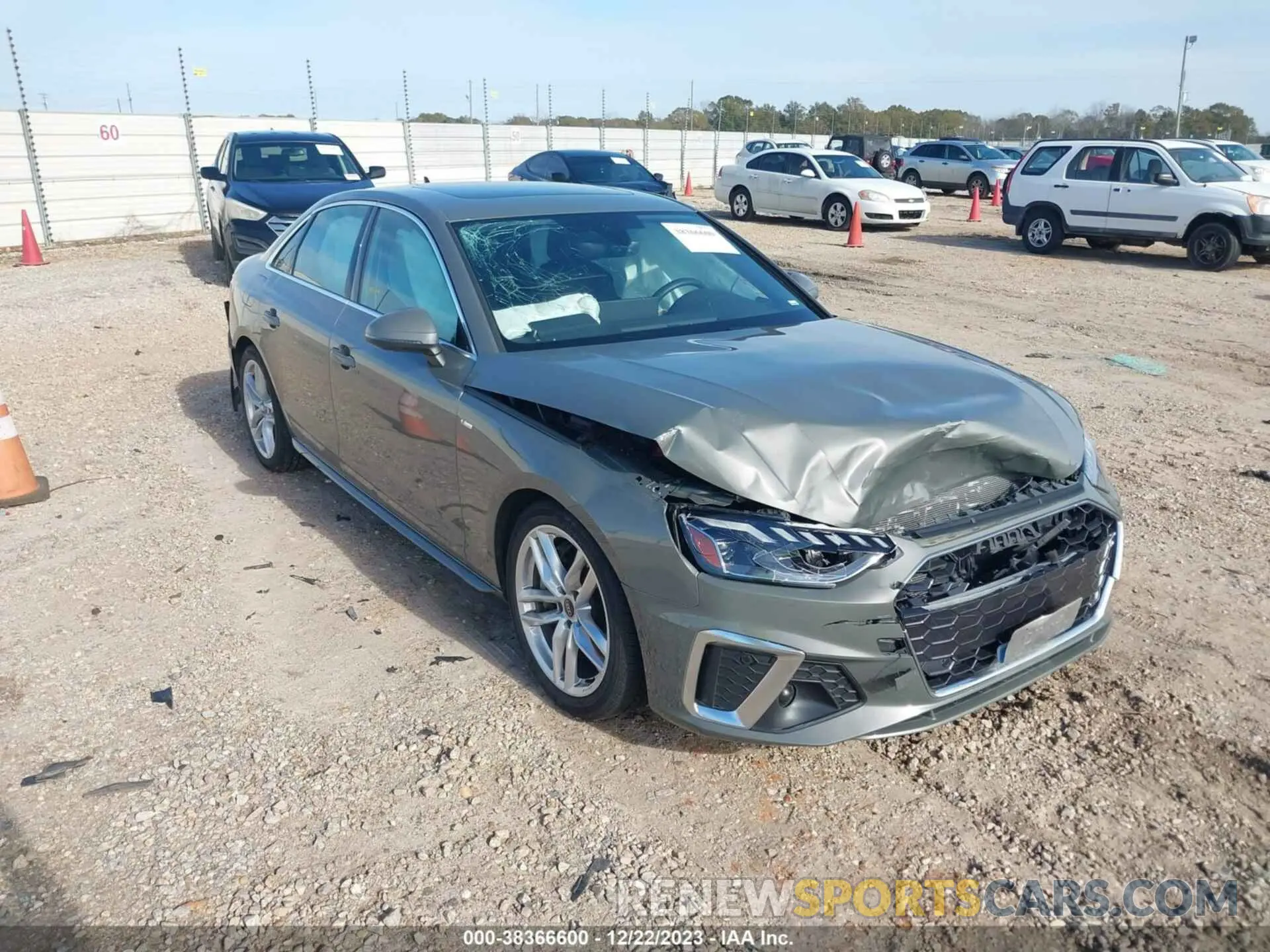 1 Photograph of a damaged car WAUEAAF44PN003027 AUDI A4 2023