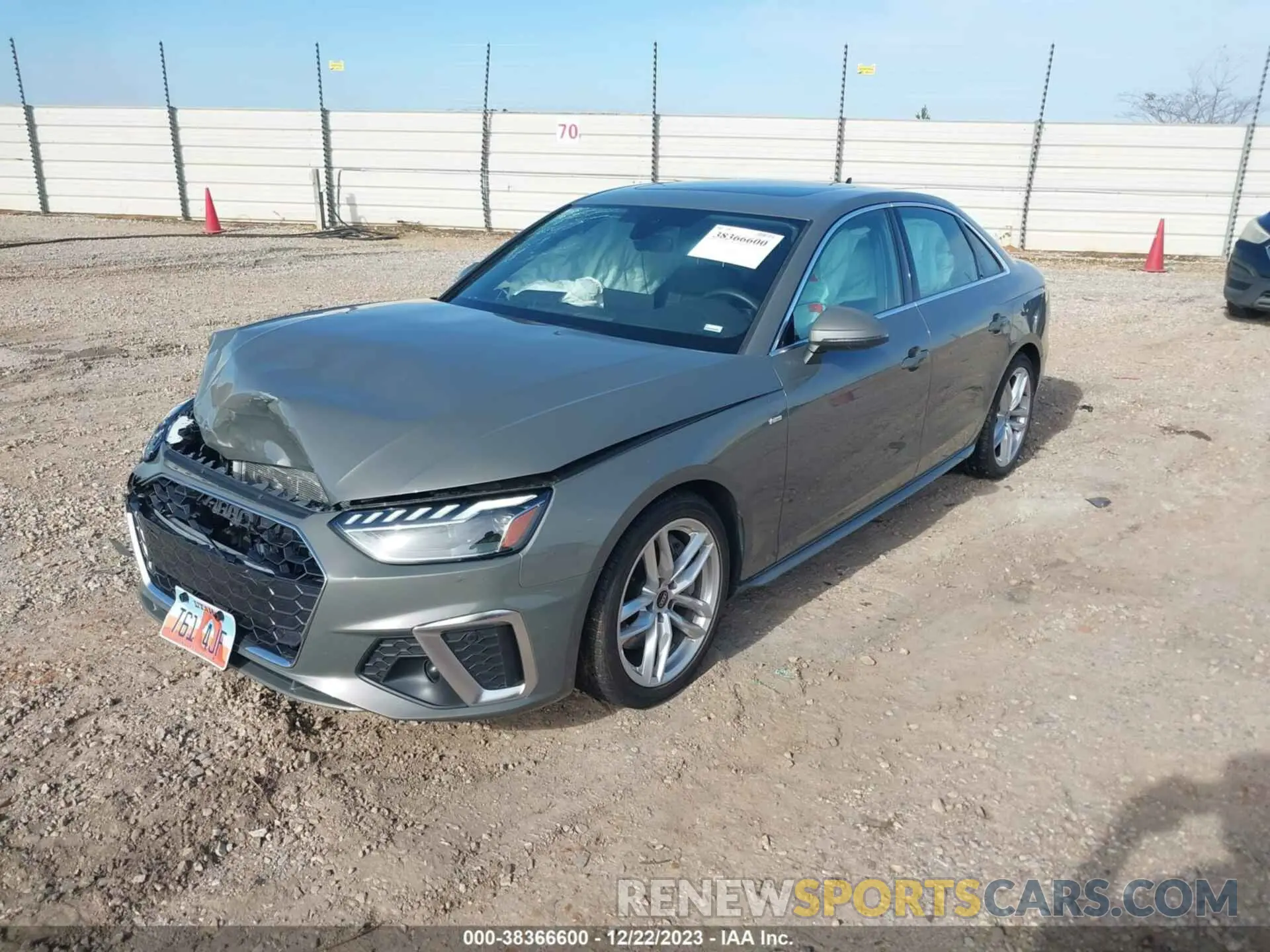 2 Photograph of a damaged car WAUEAAF44PN003027 AUDI A4 2023