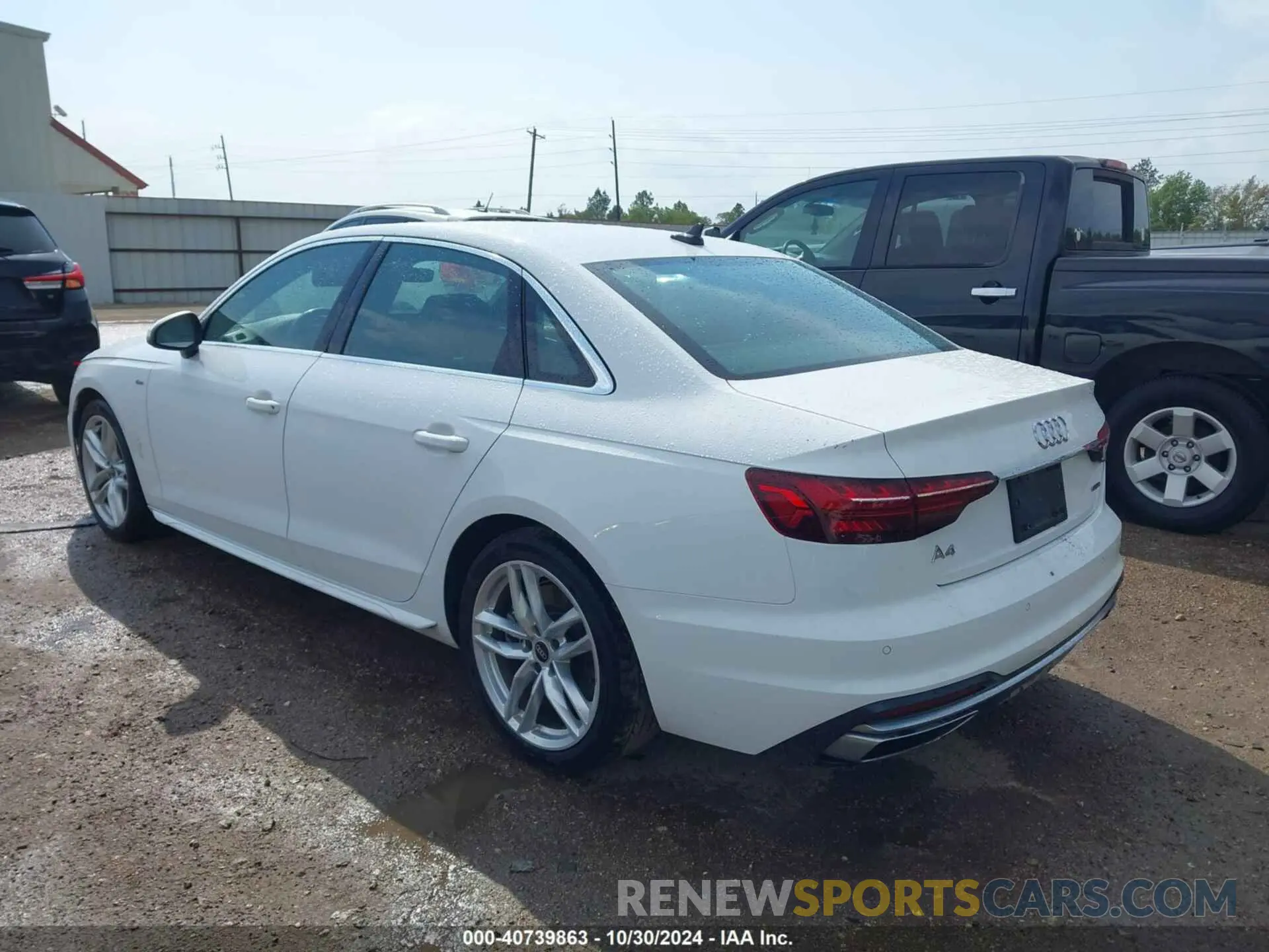 3 Photograph of a damaged car WAUEAAF44PN006025 AUDI A4 2023