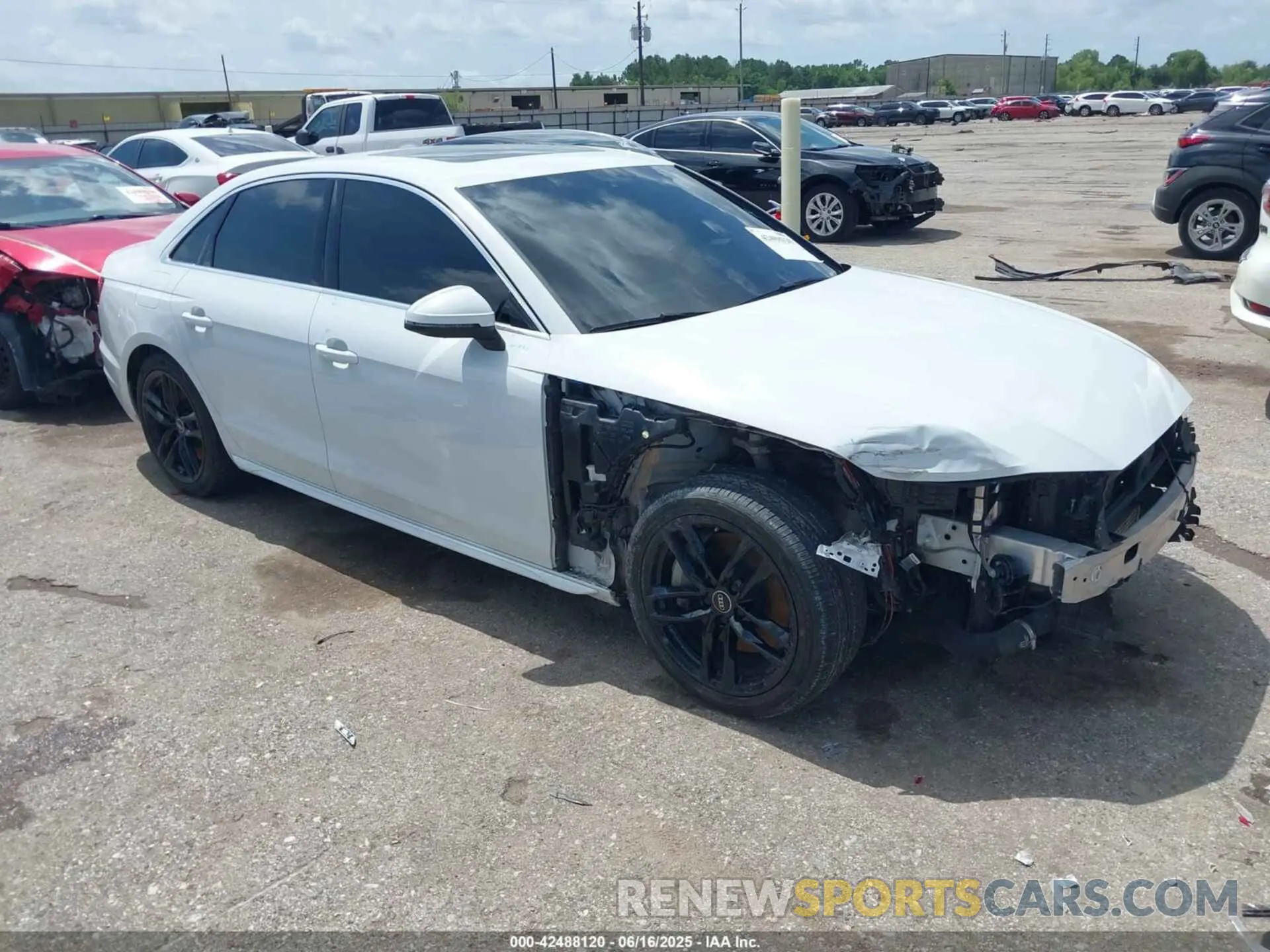 1 Photograph of a damaged car WAUEAAF44PN006672 AUDI A4 2023