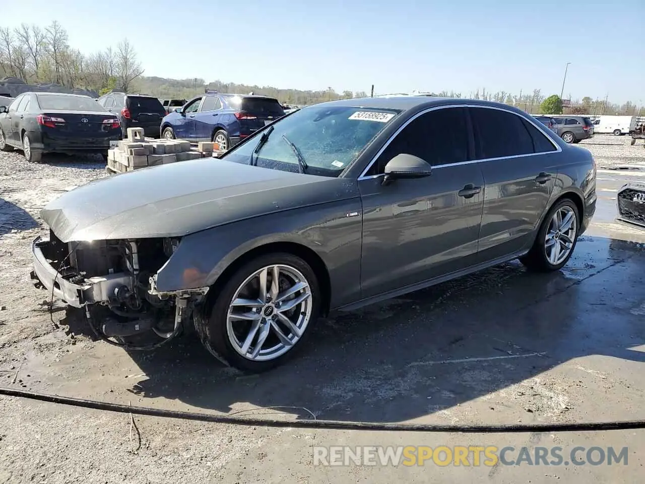 1 Photograph of a damaged car WAUEAAF45PN001979 AUDI A4 2023