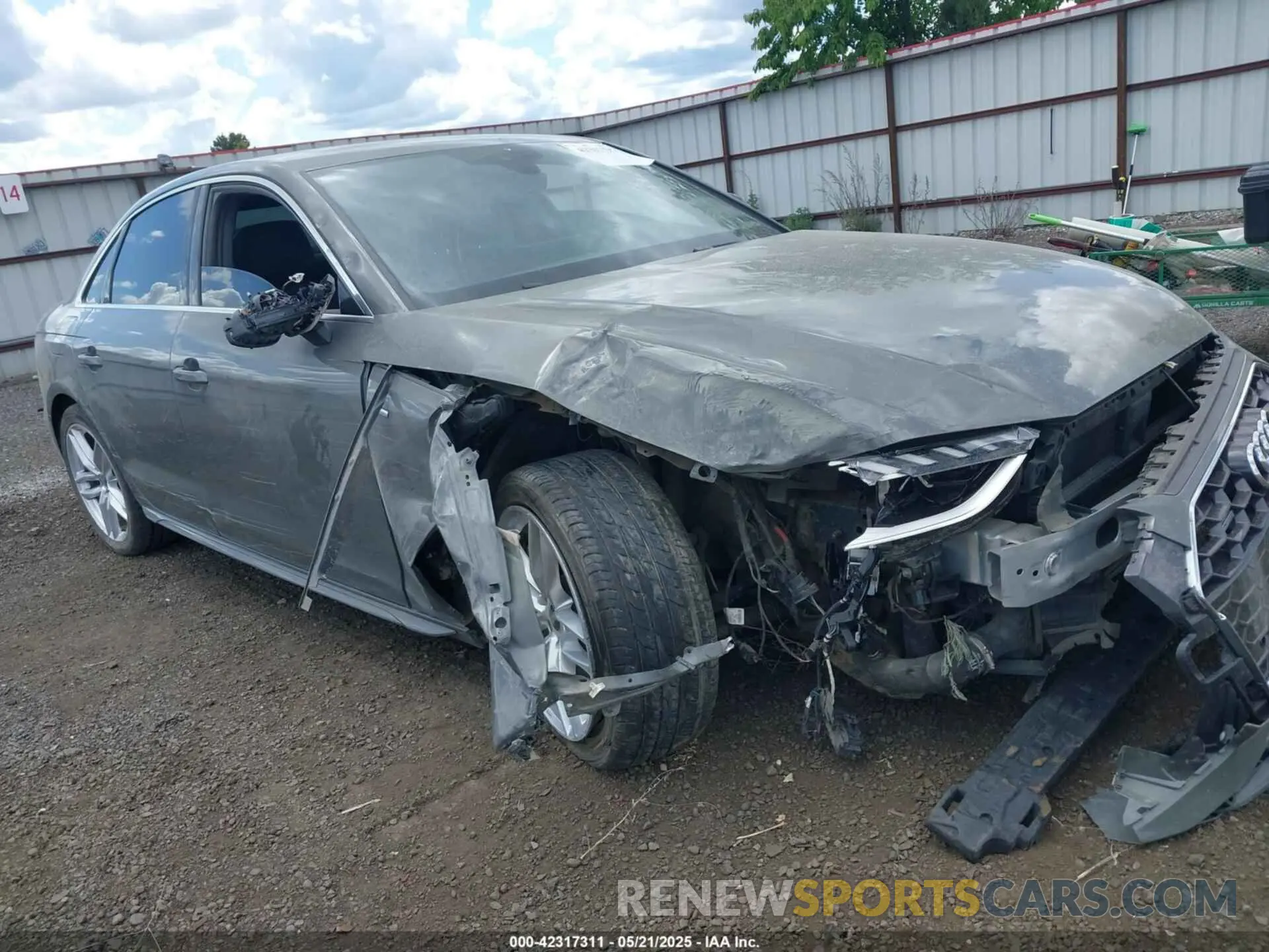 1 Photograph of a damaged car WAUEAAF45PN003120 AUDI A4 2023