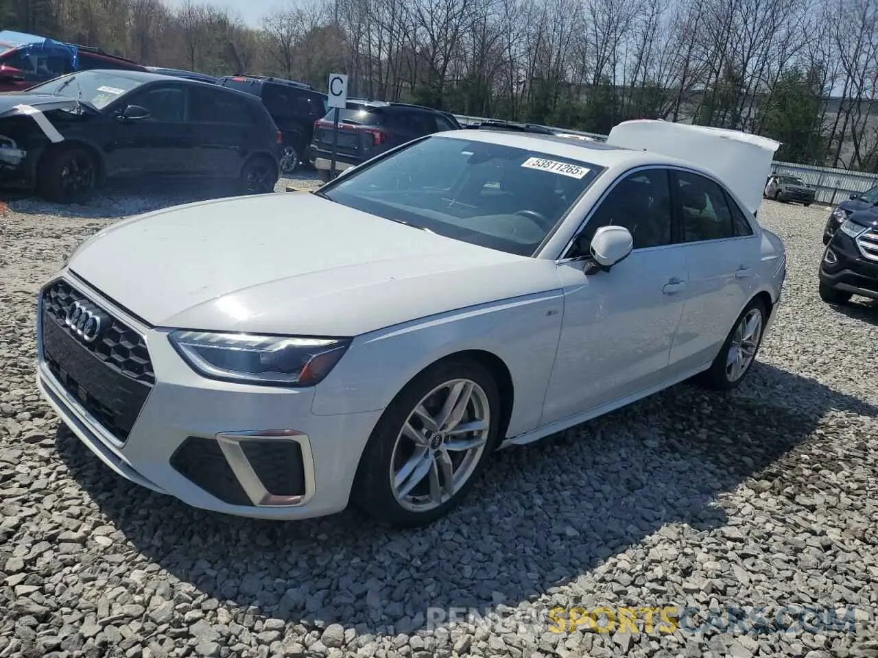 1 Photograph of a damaged car WAUEAAF46PN001442 AUDI A4 2023