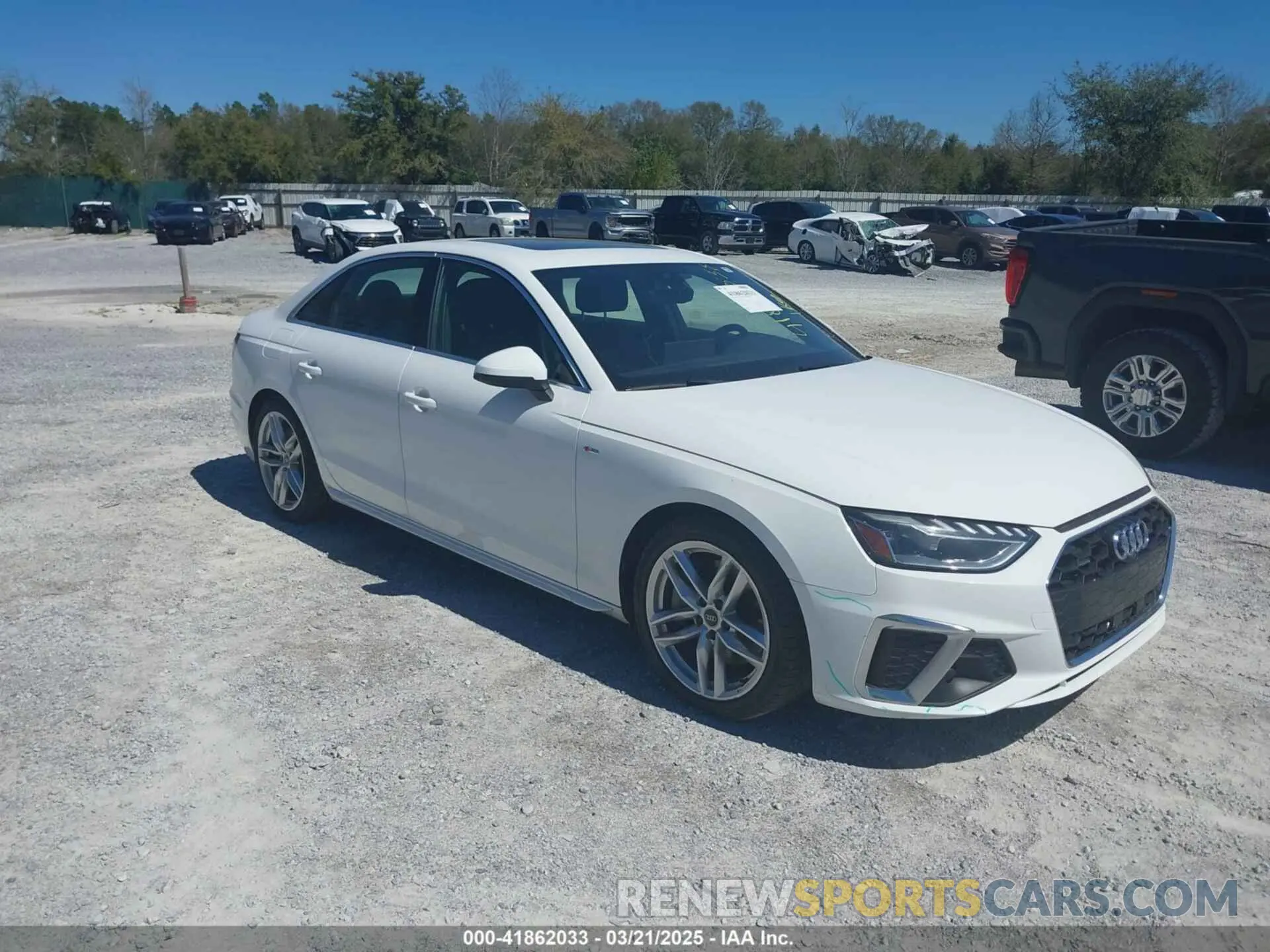 1 Photograph of a damaged car WAUEAAF46PN018967 AUDI A4 2023