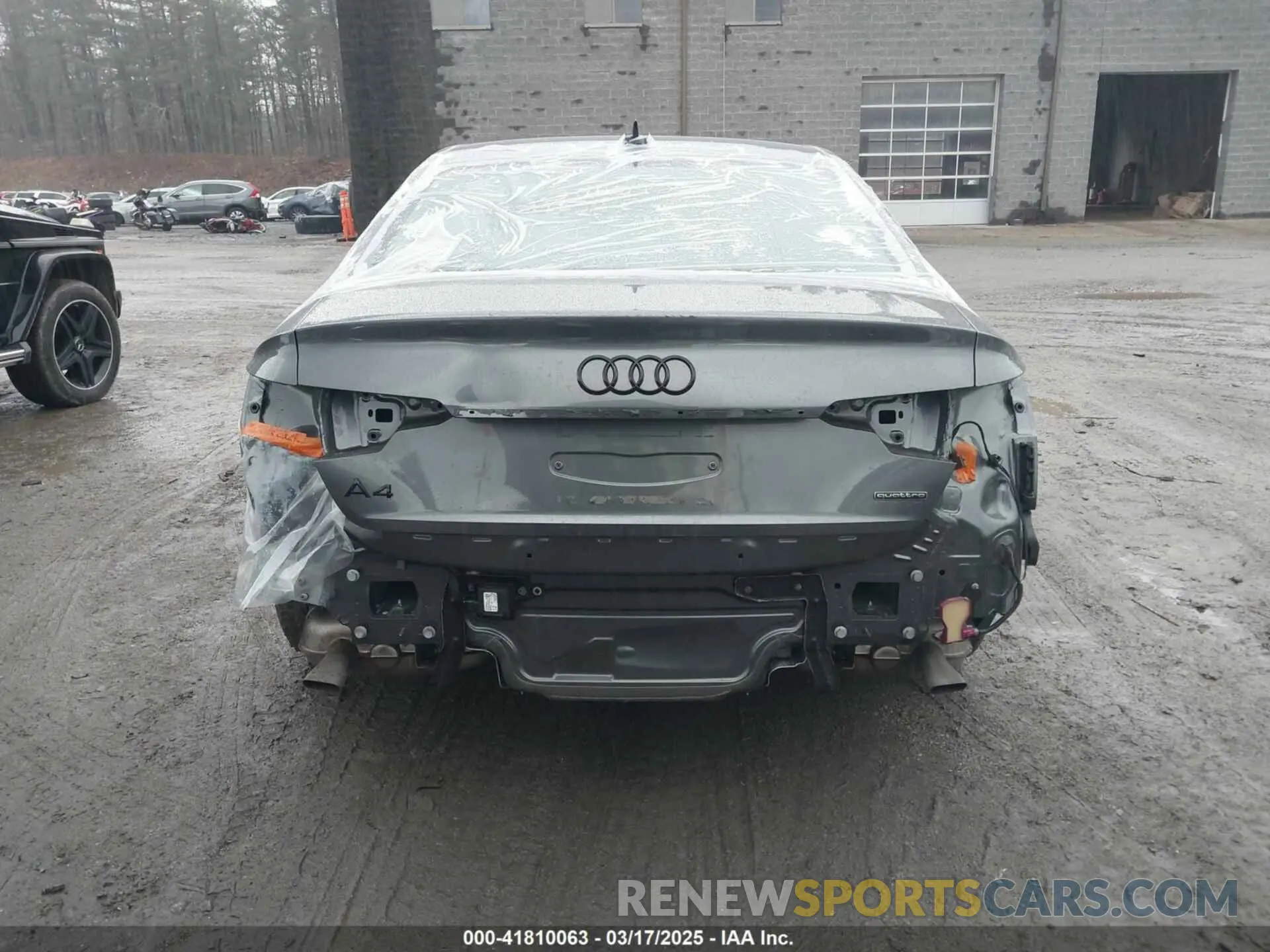 17 Photograph of a damaged car WAUEAAF47PA008598 AUDI A4 2023