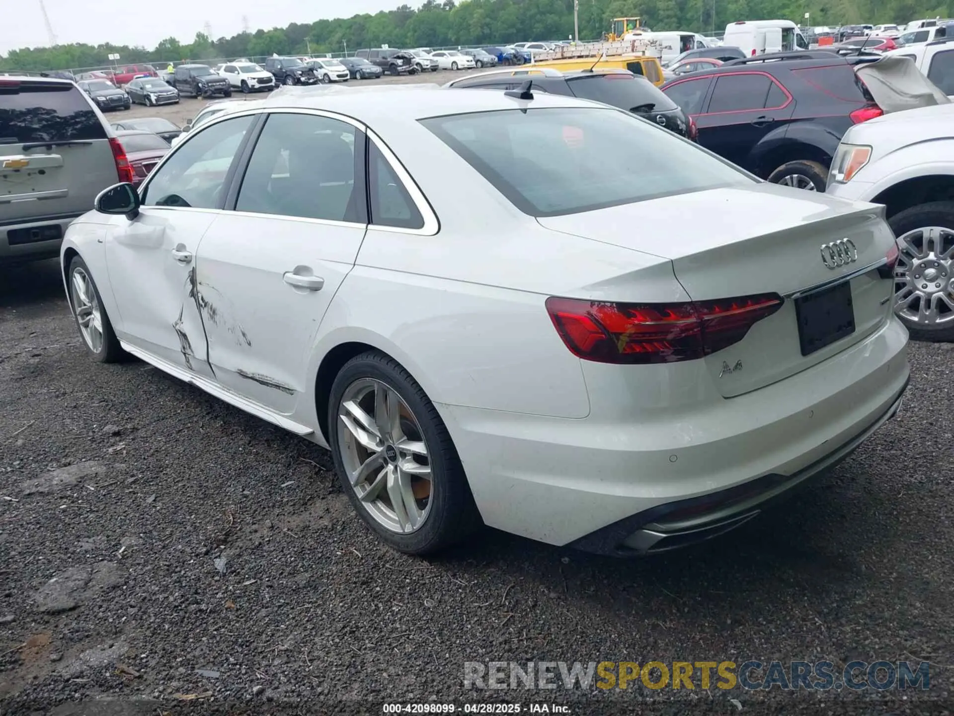 3 Photograph of a damaged car WAUEAAF47PN001966 AUDI A4 2023