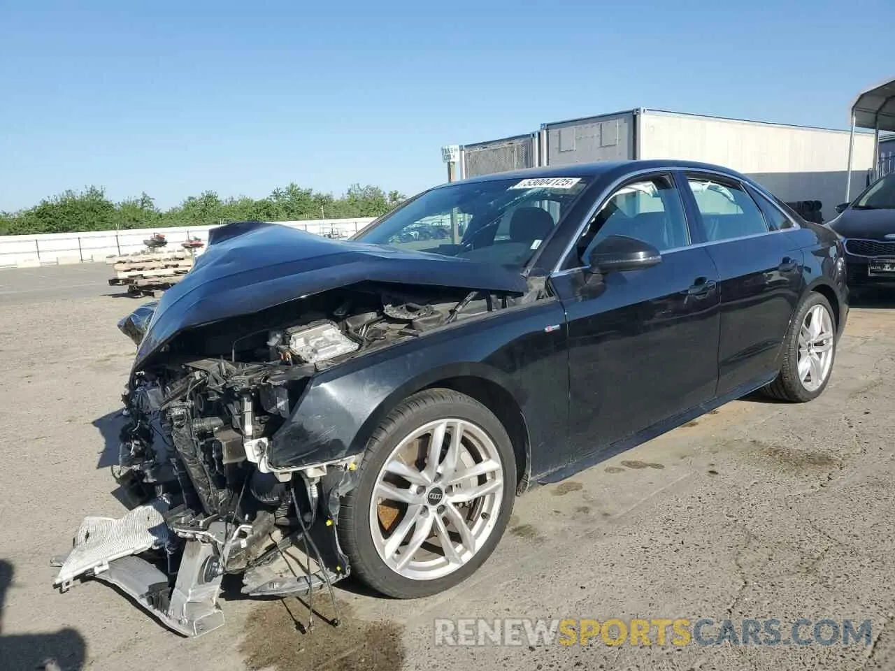 1 Photograph of a damaged car WAUEAAF47PN006939 AUDI A4 2023