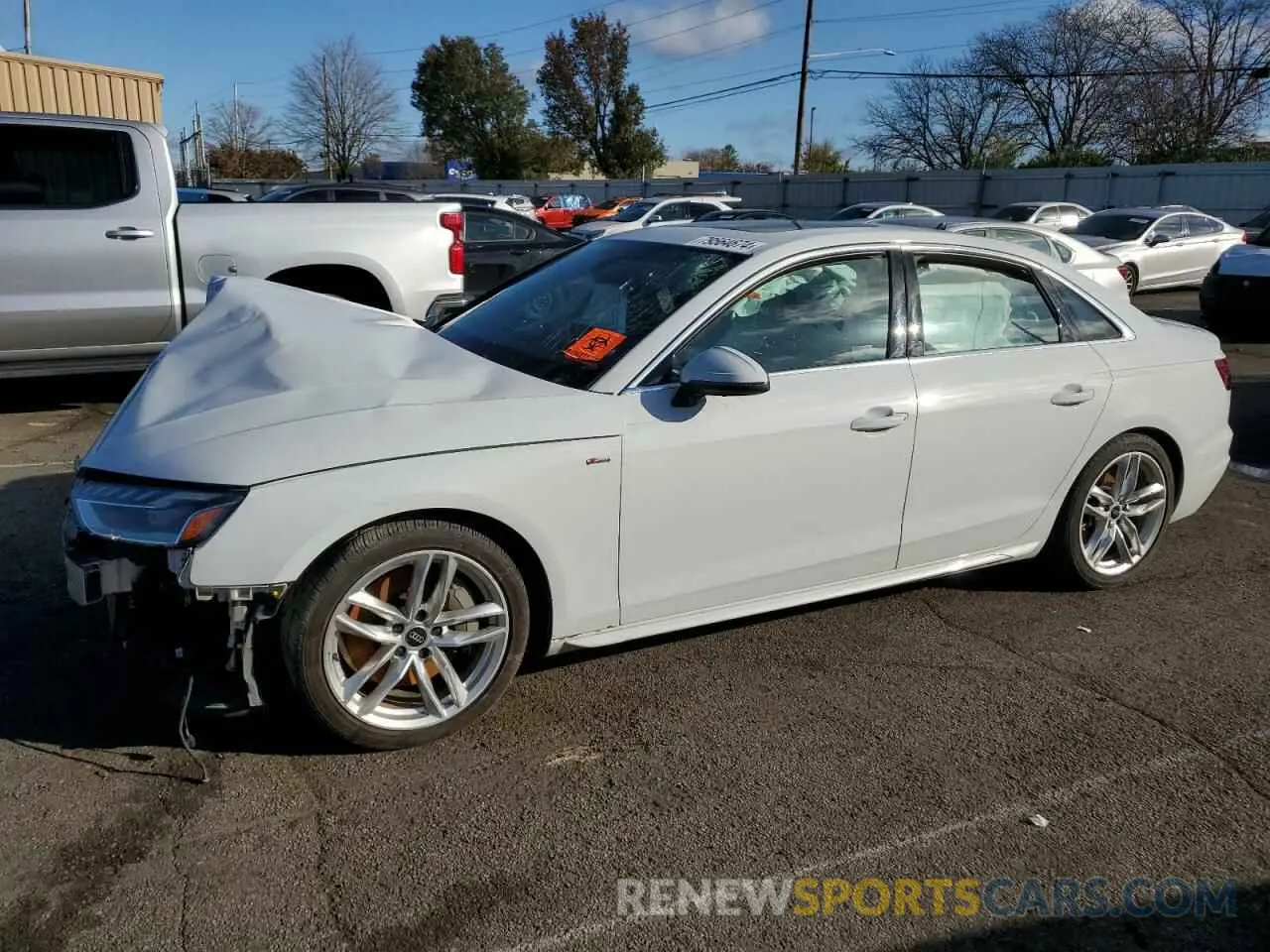 1 Photograph of a damaged car WAUEAAF47PN009372 AUDI A4 2023