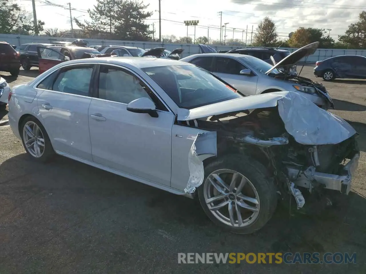 4 Photograph of a damaged car WAUEAAF47PN009372 AUDI A4 2023