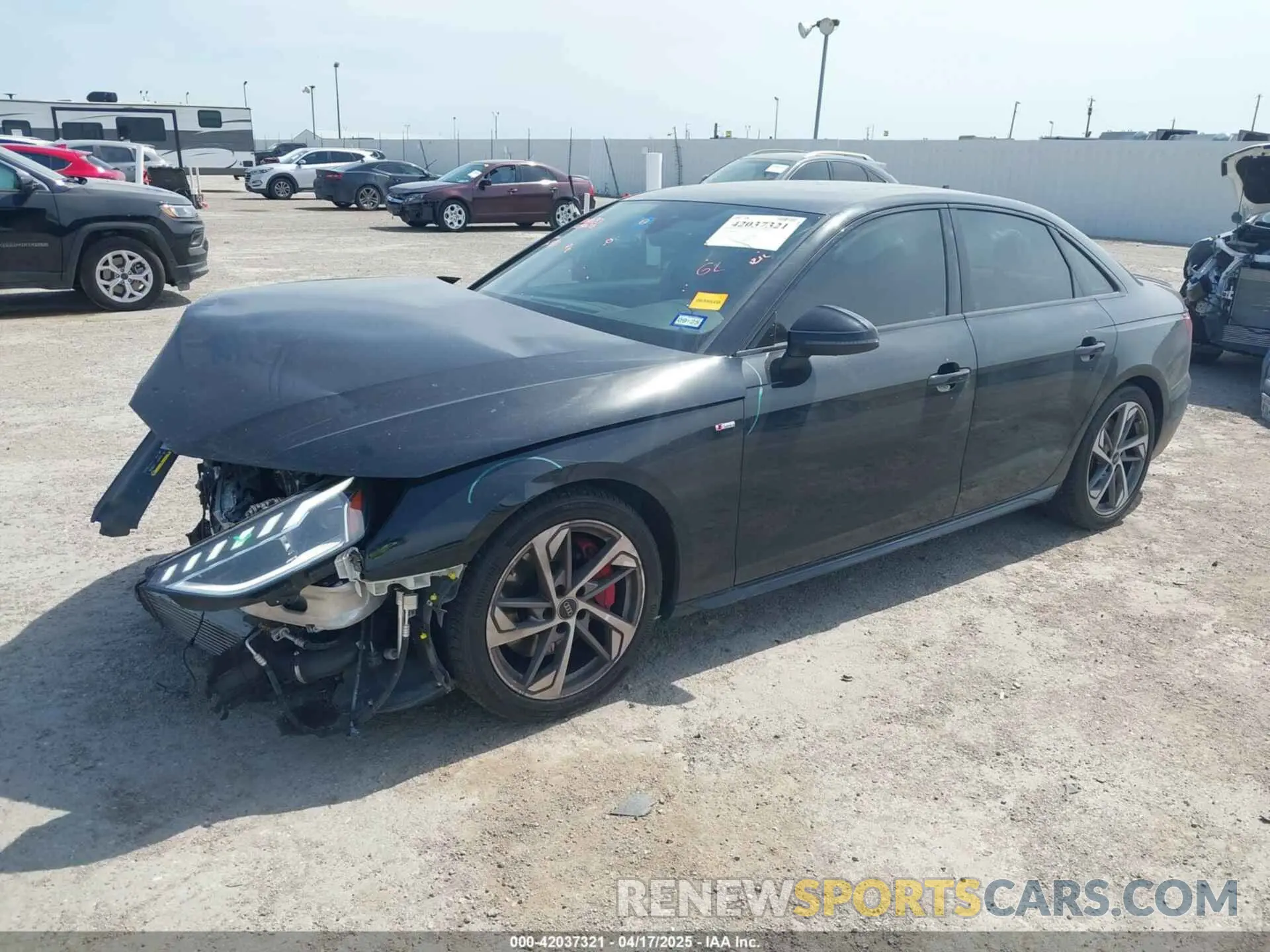 2 Photograph of a damaged car WAUEAAF48PA009002 AUDI A4 2023