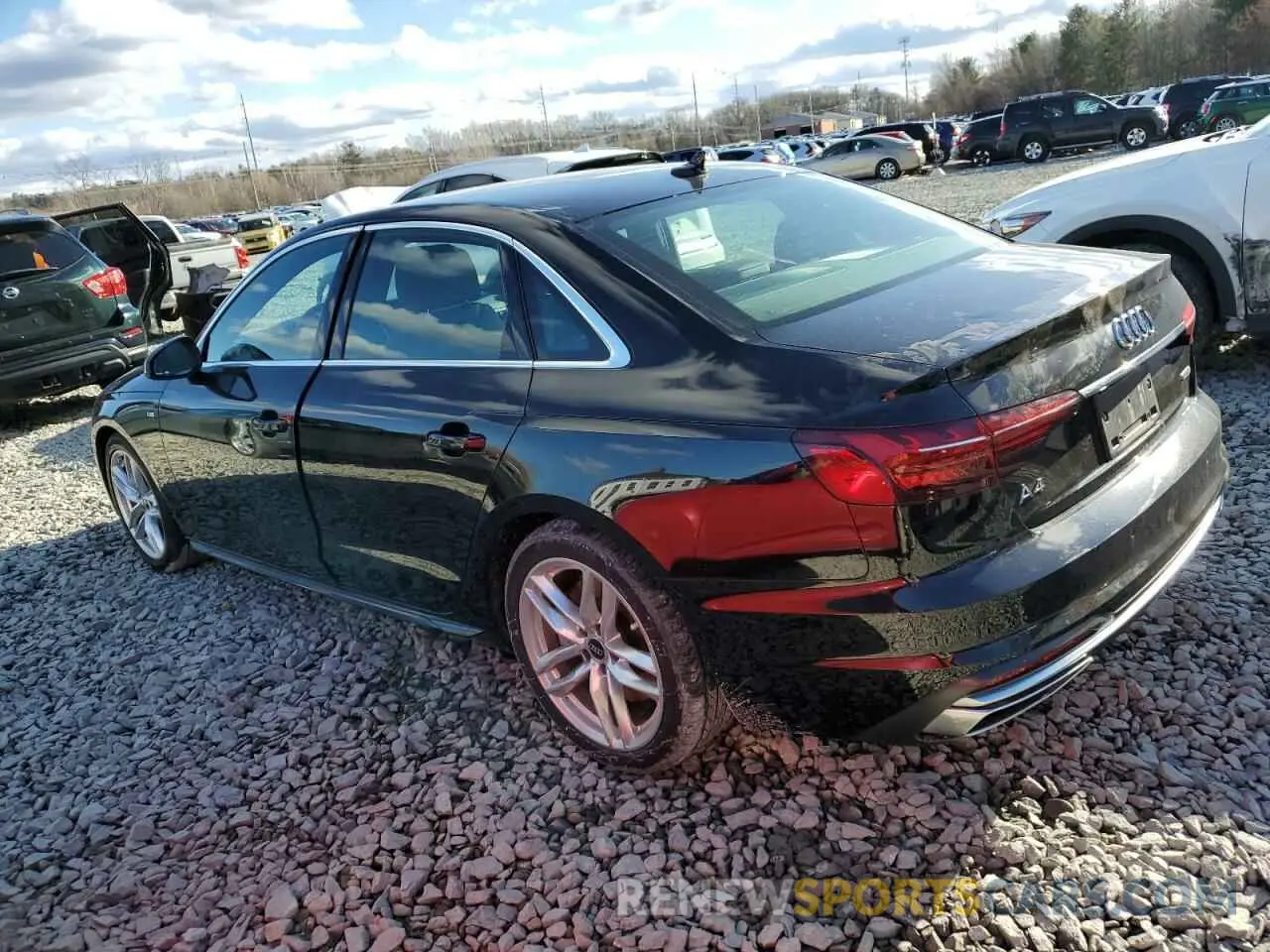 2 Photograph of a damaged car WAUEAAF48PN001846 AUDI A4 2023