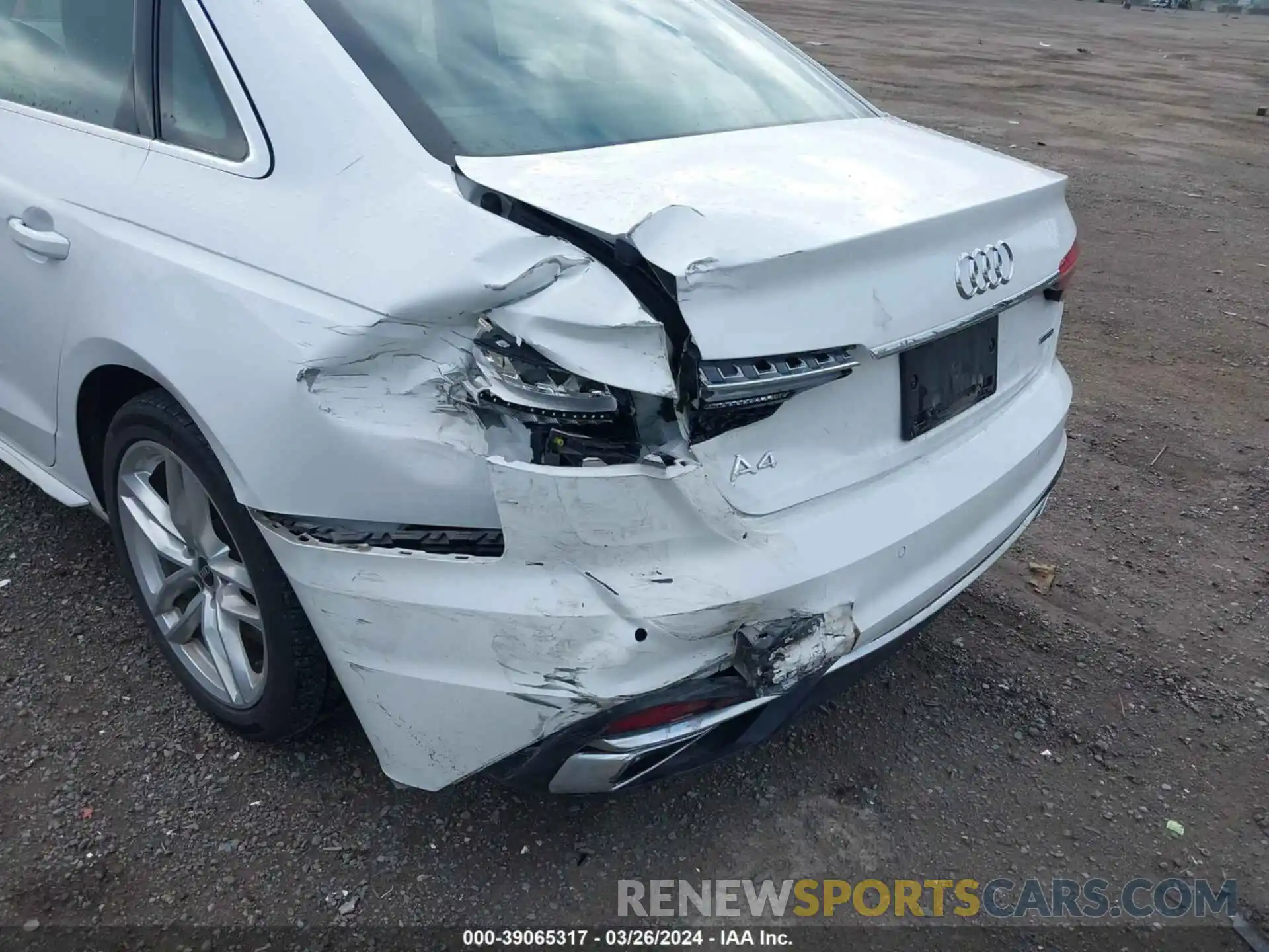 6 Photograph of a damaged car WAUEAAF48PN005895 AUDI A4 2023