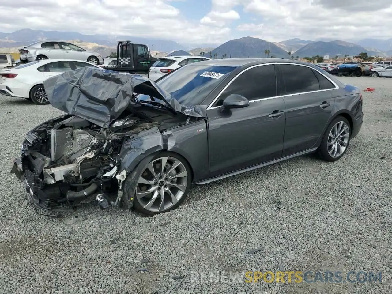 1 Photograph of a damaged car WAUEAAF48PN007646 AUDI A4 2023