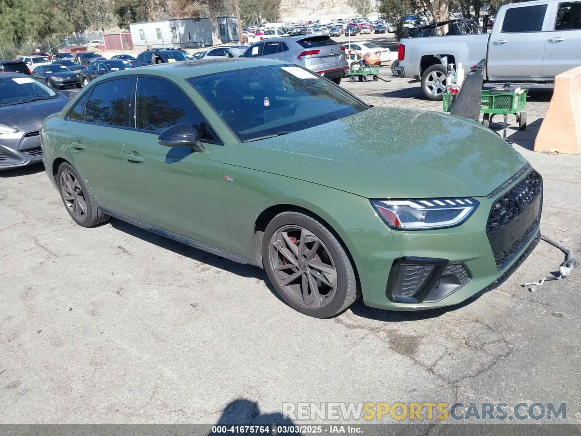 1 Photograph of a damaged car WAUEAAF48PN022647 AUDI A4 2023
