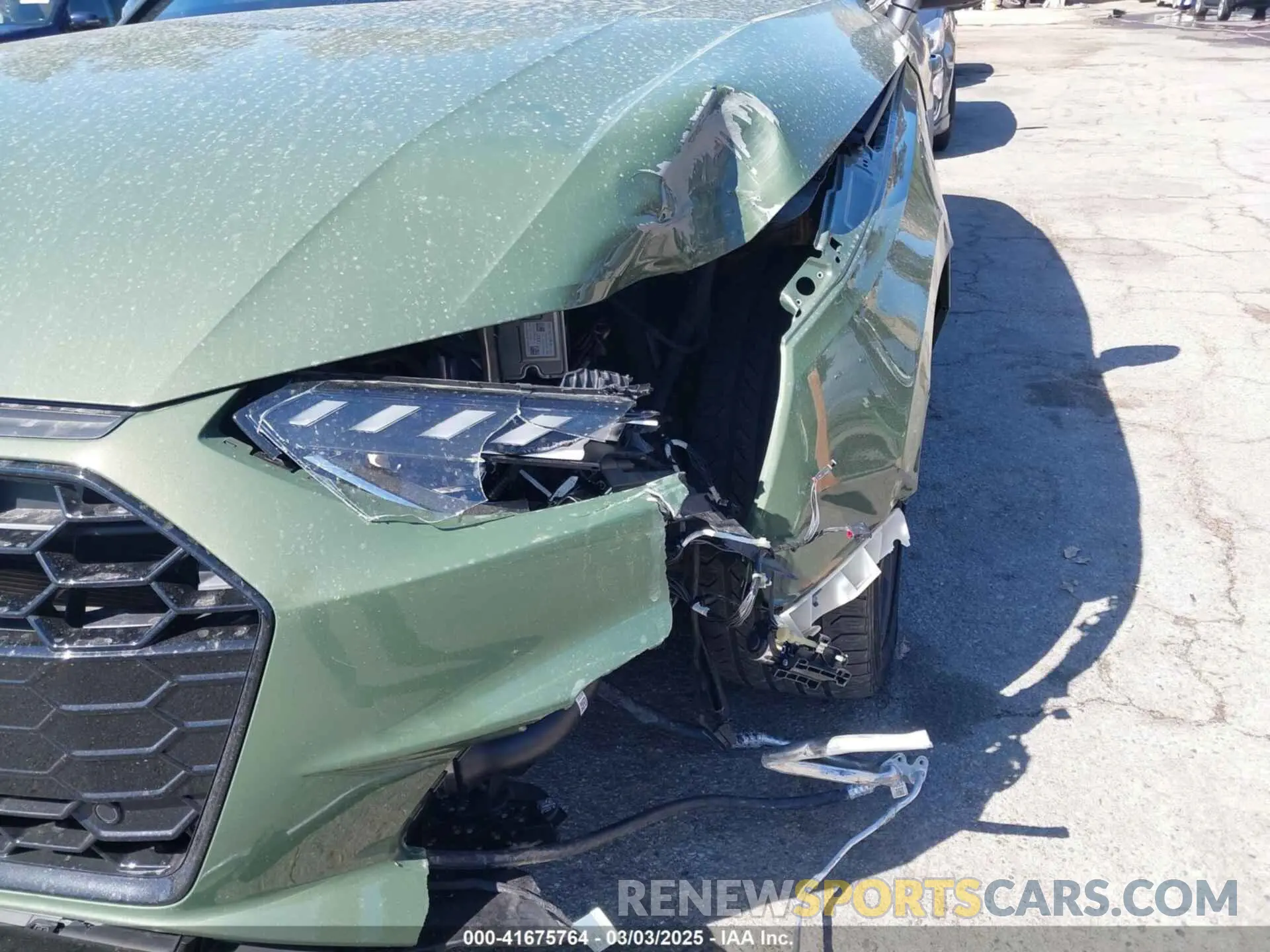 17 Photograph of a damaged car WAUEAAF48PN022647 AUDI A4 2023