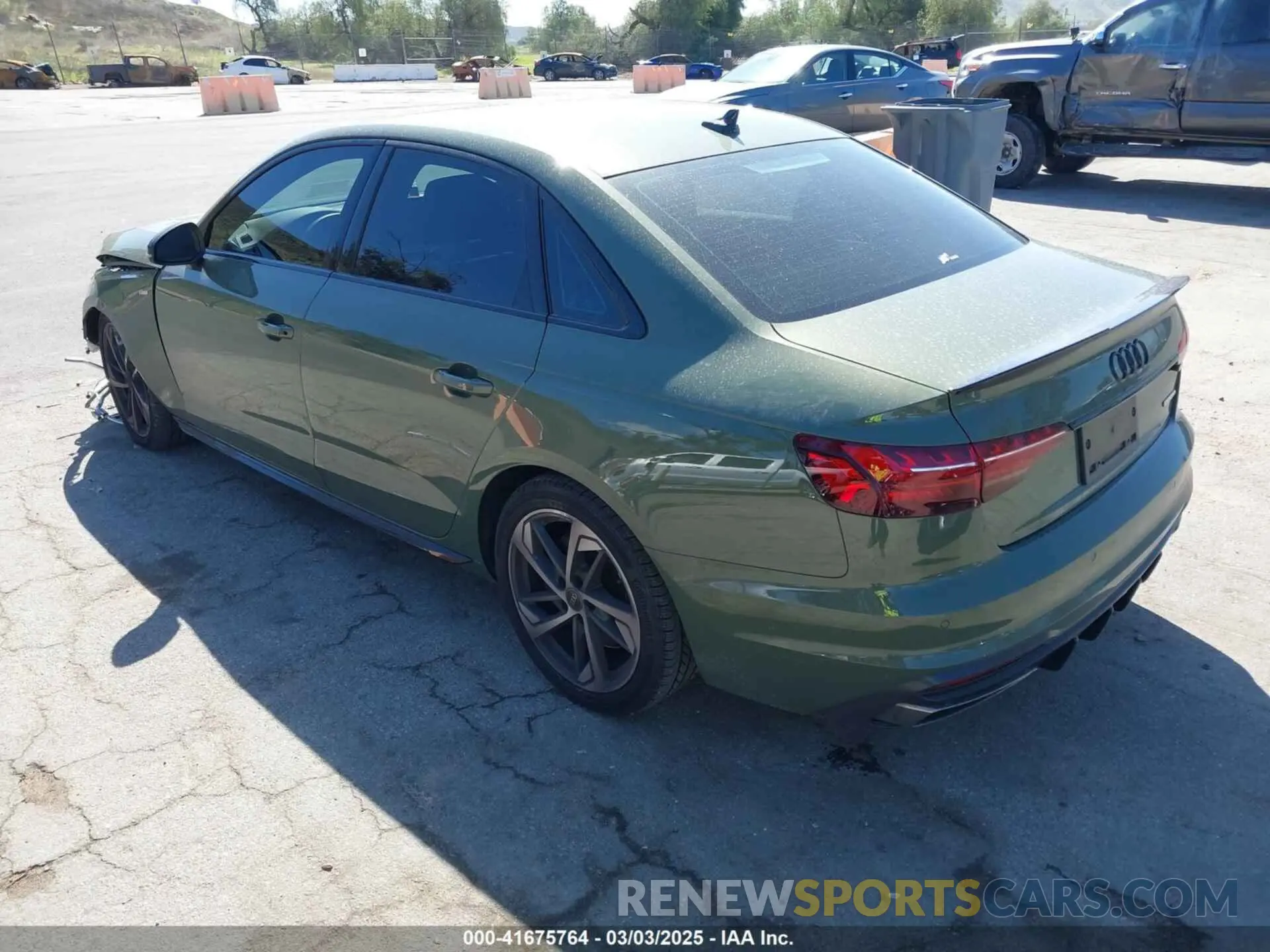 3 Photograph of a damaged car WAUEAAF48PN022647 AUDI A4 2023