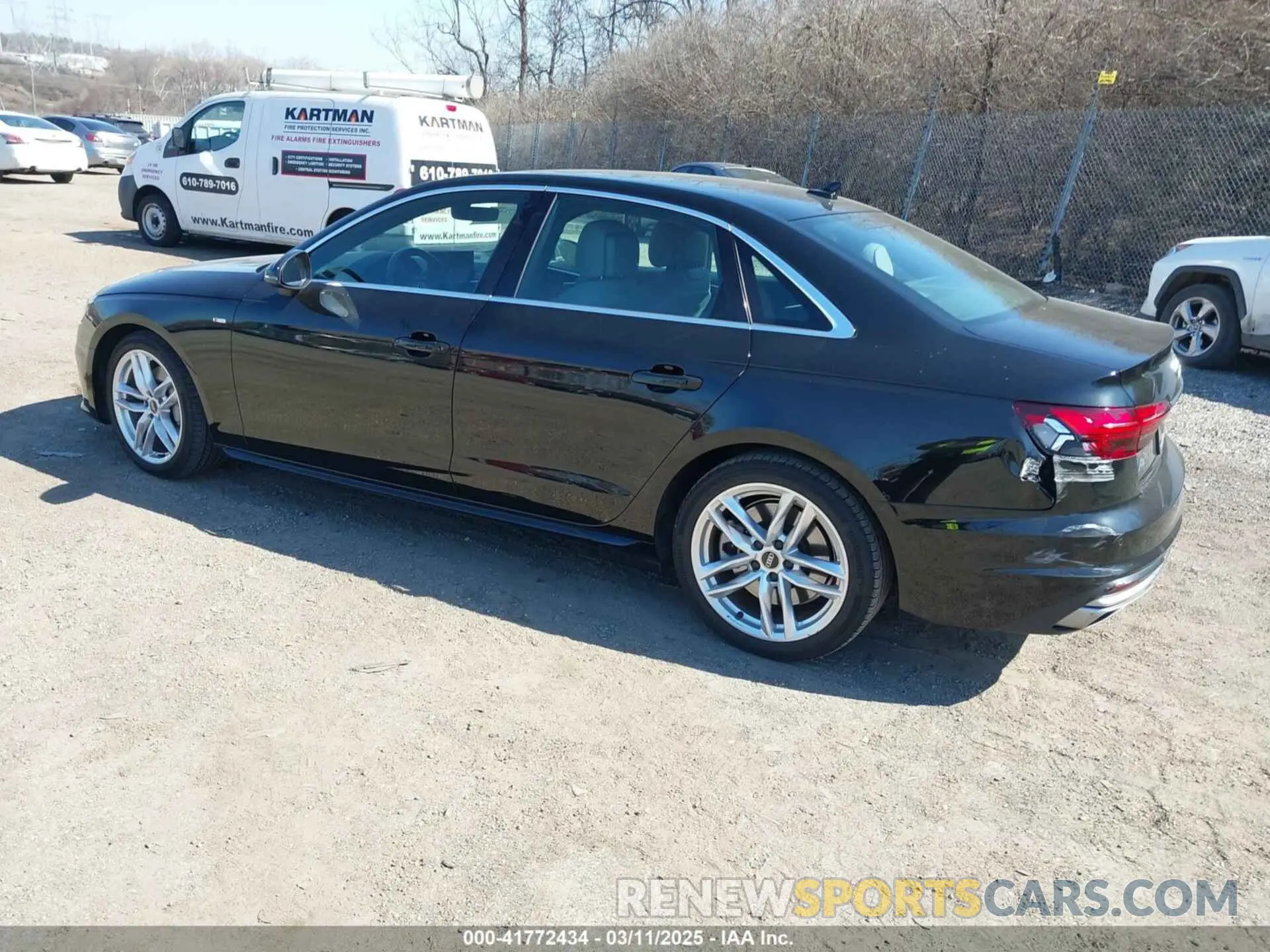 3 Photograph of a damaged car WAUEAAF49PA001586 AUDI A4 2023