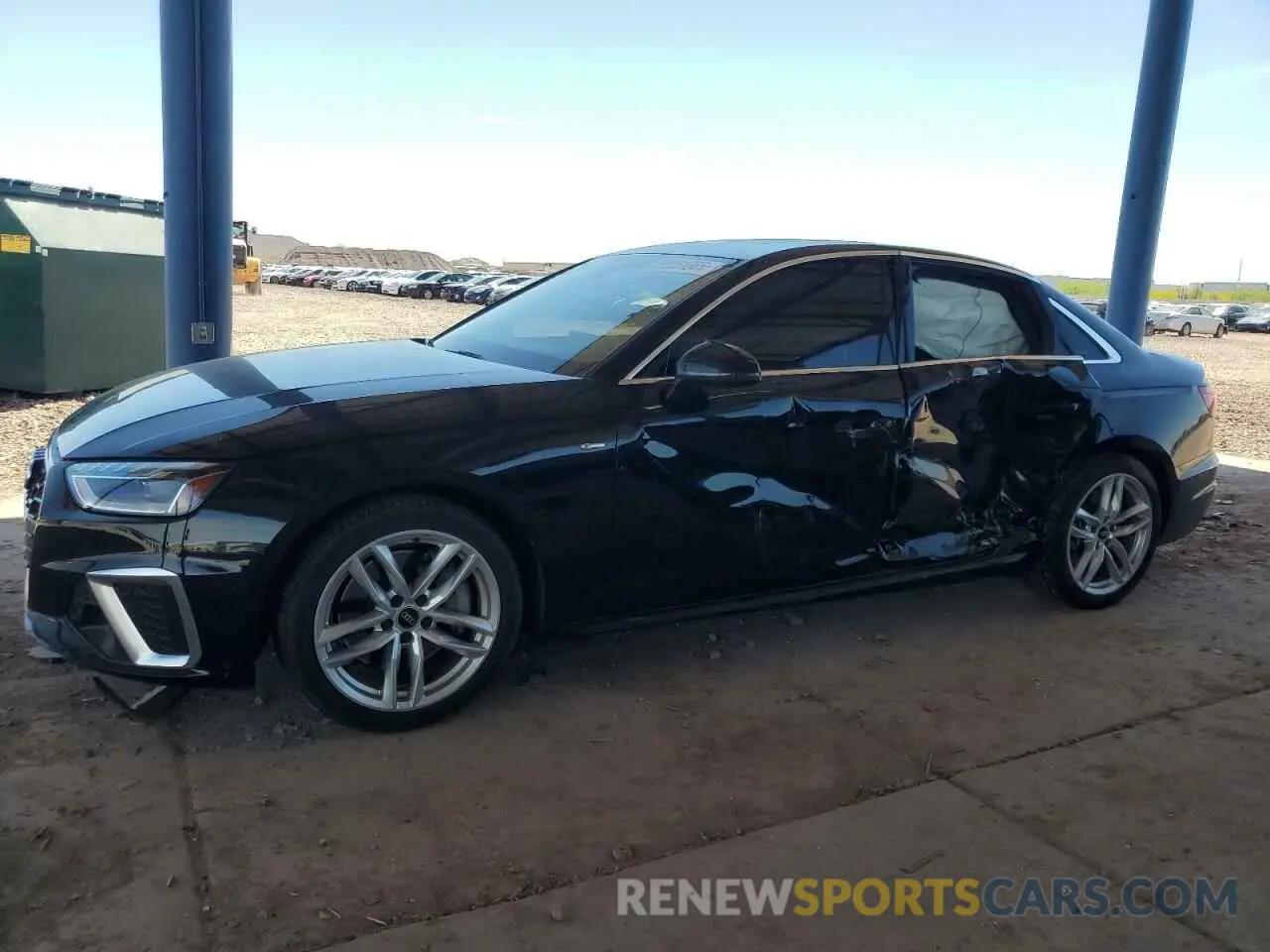 1 Photograph of a damaged car WAUEAAF49PN004190 AUDI A4 2023