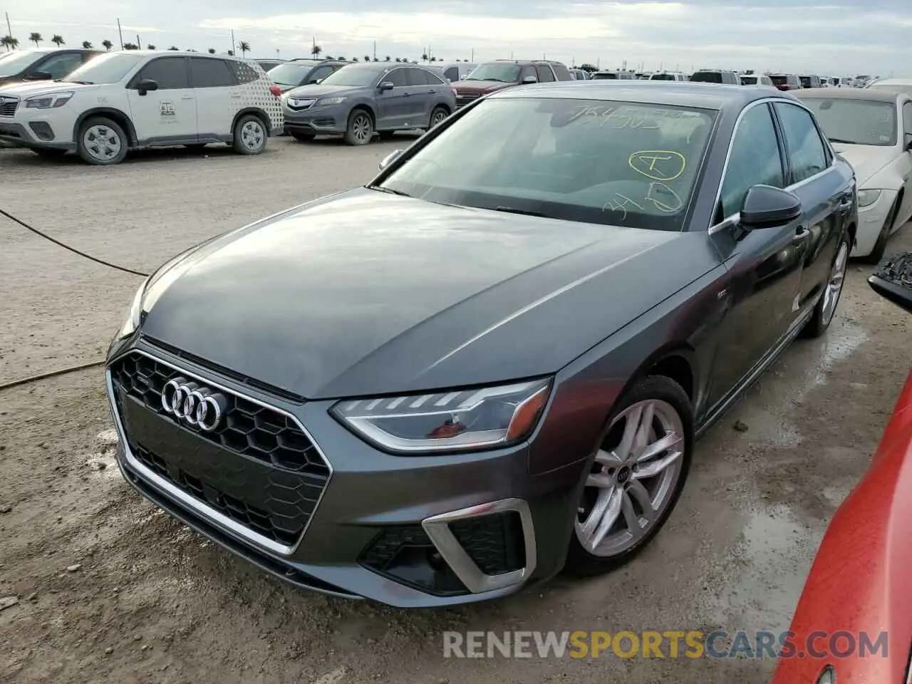 1 Photograph of a damaged car WAUEAAF49PN014301 AUDI A4 2023