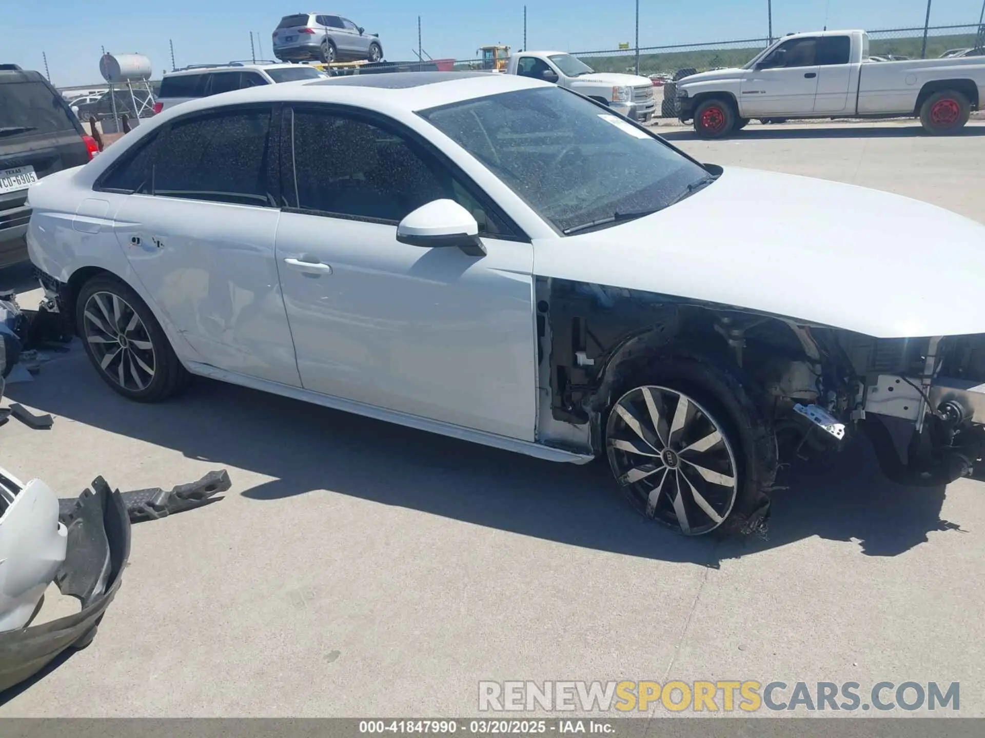 1 Photograph of a damaged car WAUBBAF48RN002241 AUDI A4 2024