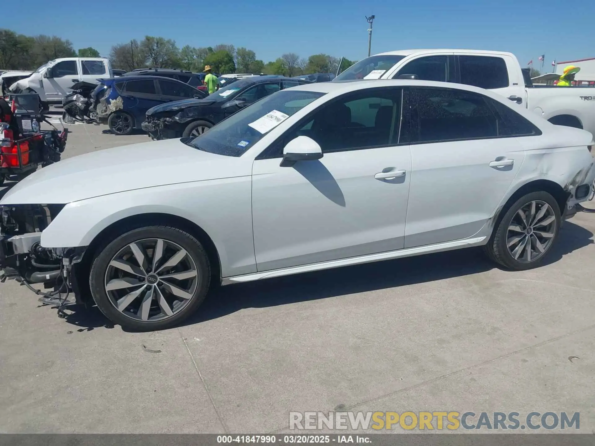 2 Photograph of a damaged car WAUBBAF48RN002241 AUDI A4 2024