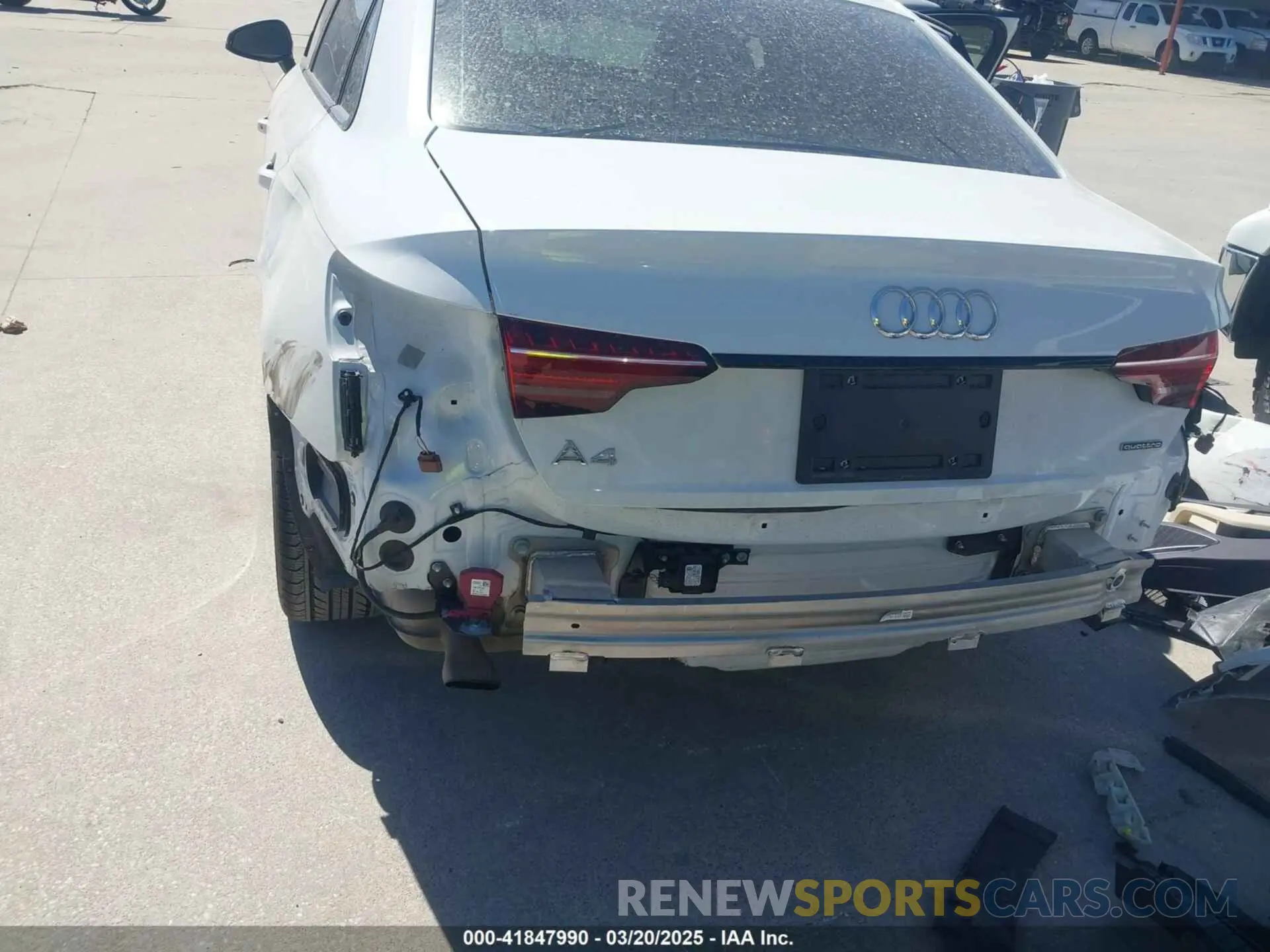 6 Photograph of a damaged car WAUBBAF48RN002241 AUDI A4 2024