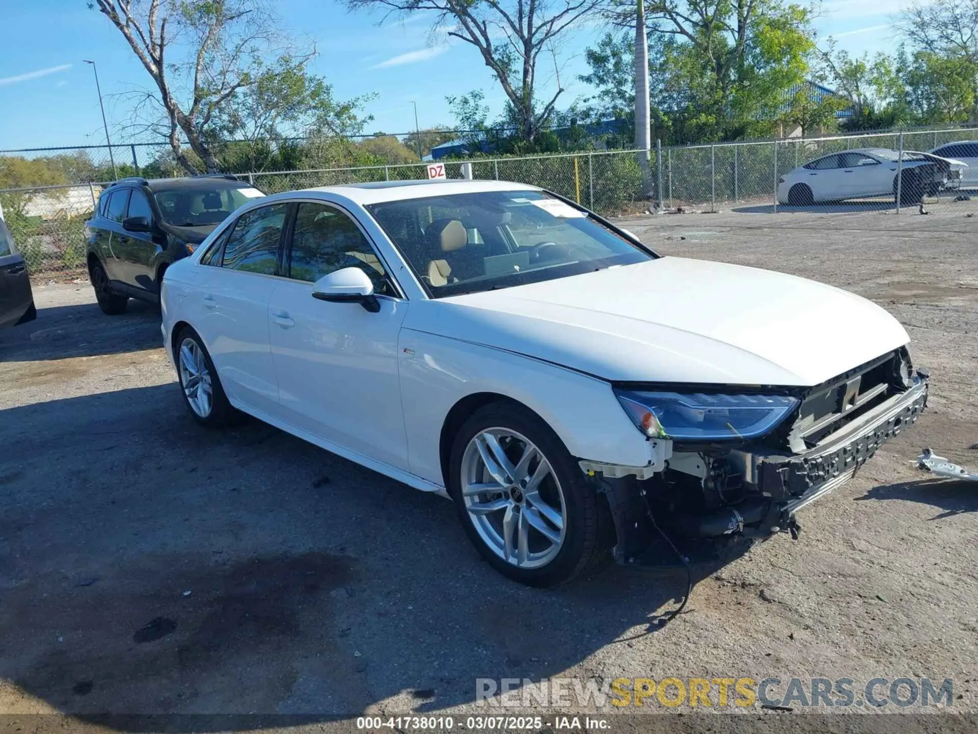 1 Photograph of a damaged car WAUDAAF49RN001904 AUDI A4 2024