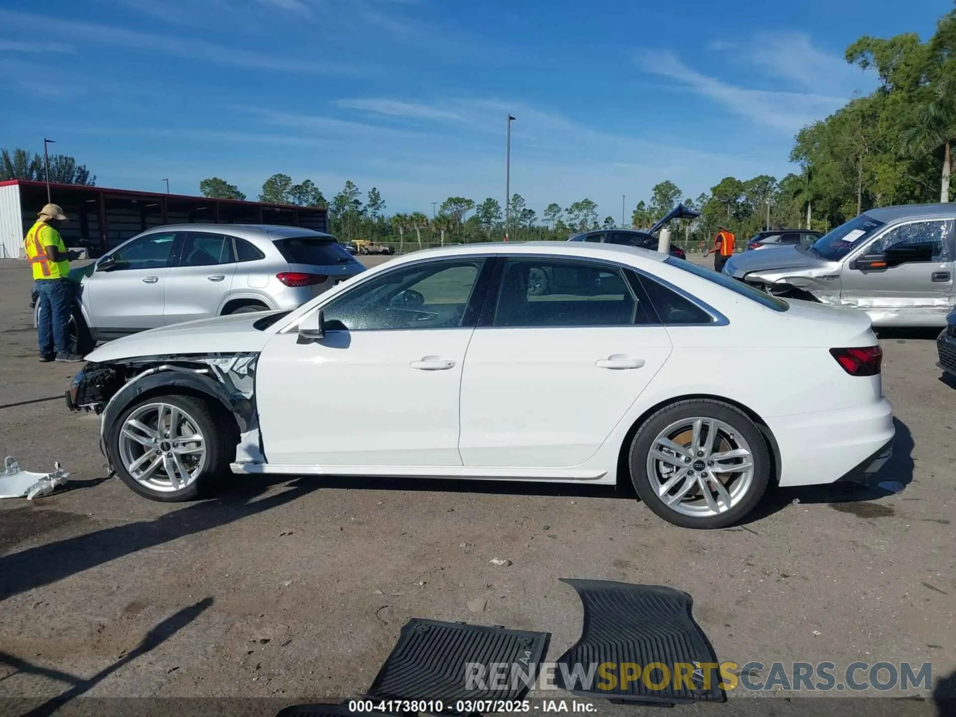 14 Photograph of a damaged car WAUDAAF49RN001904 AUDI A4 2024