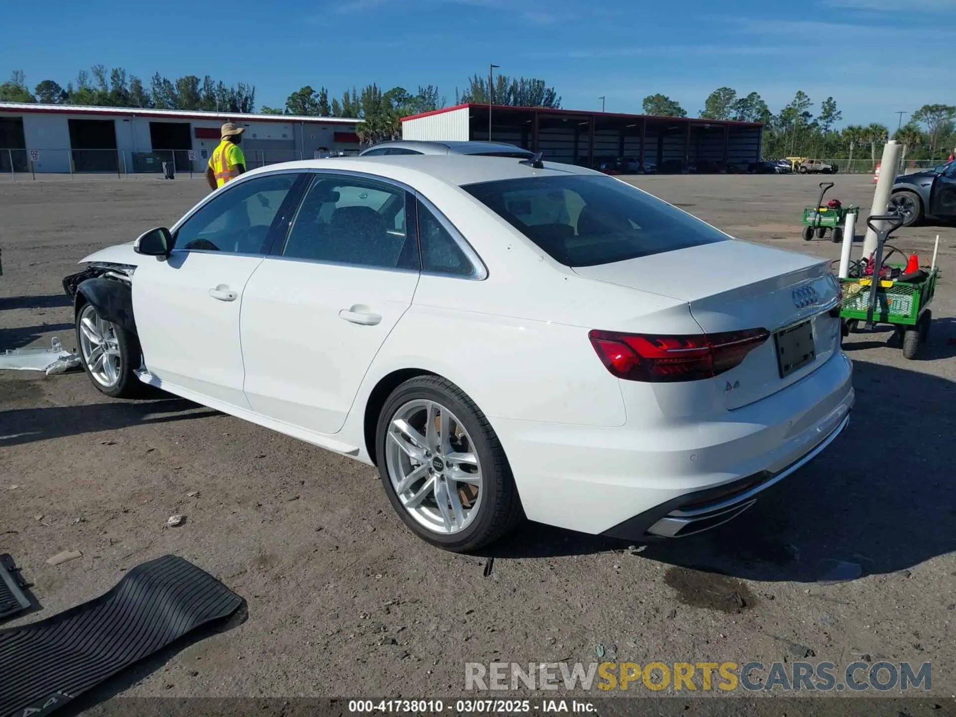 3 Photograph of a damaged car WAUDAAF49RN001904 AUDI A4 2024