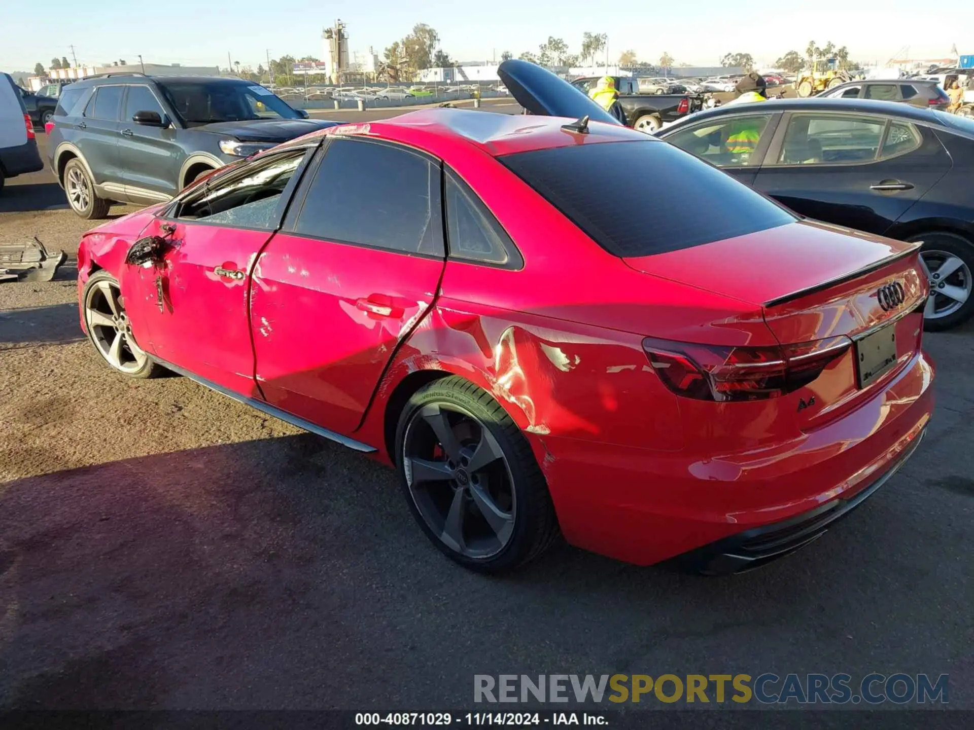 3 Photograph of a damaged car WAUEAAF40RN005277 AUDI A4 2024