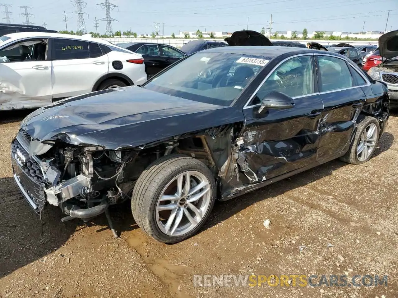 1 Photograph of a damaged car WAUEAAF41RN009256 AUDI A4 2024
