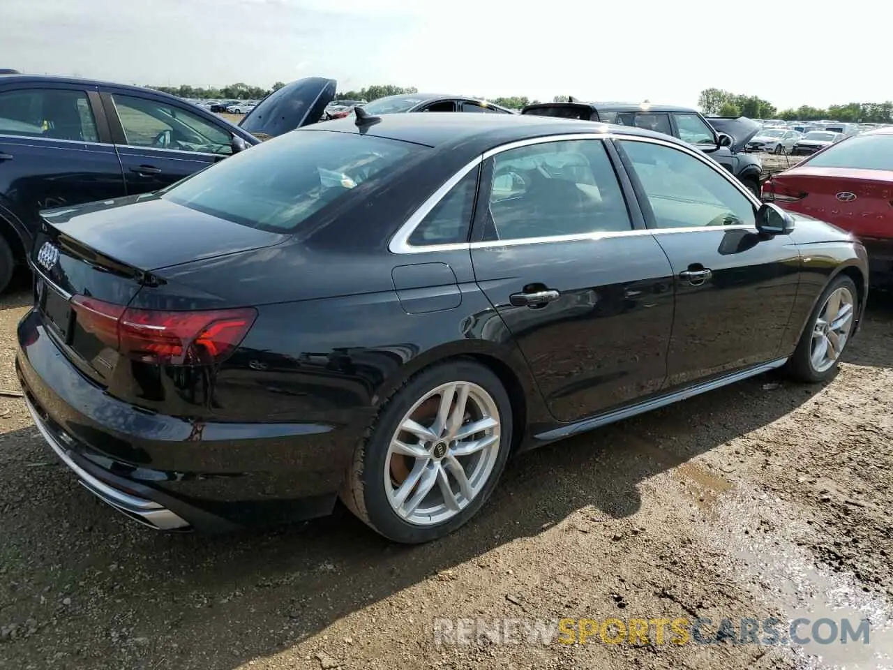 3 Photograph of a damaged car WAUEAAF41RN009256 AUDI A4 2024