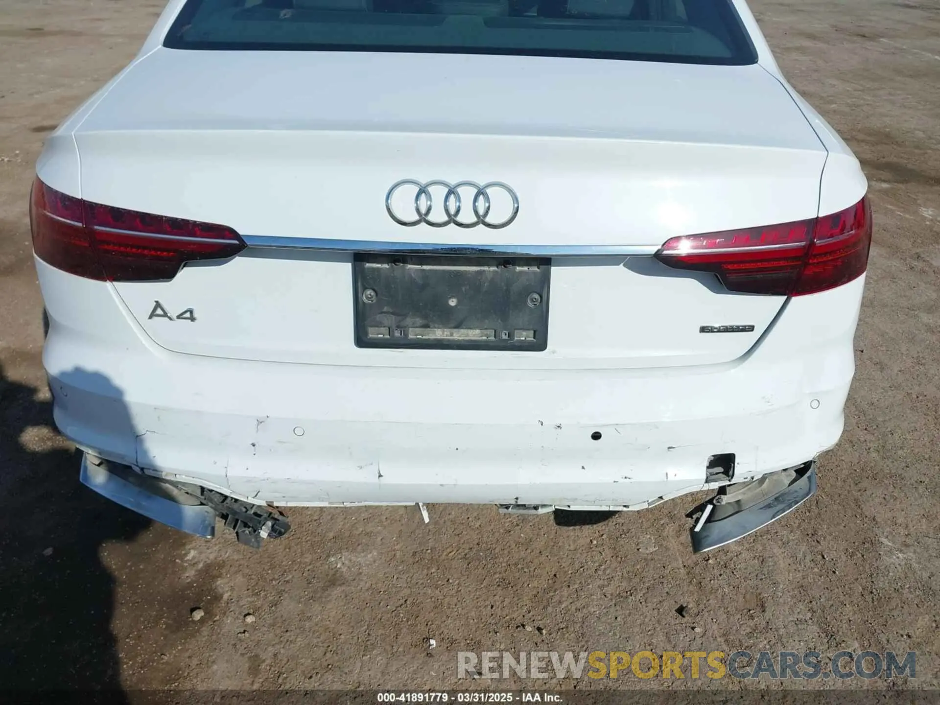 6 Photograph of a damaged car WAUEAAF41RN010407 AUDI A4 2024