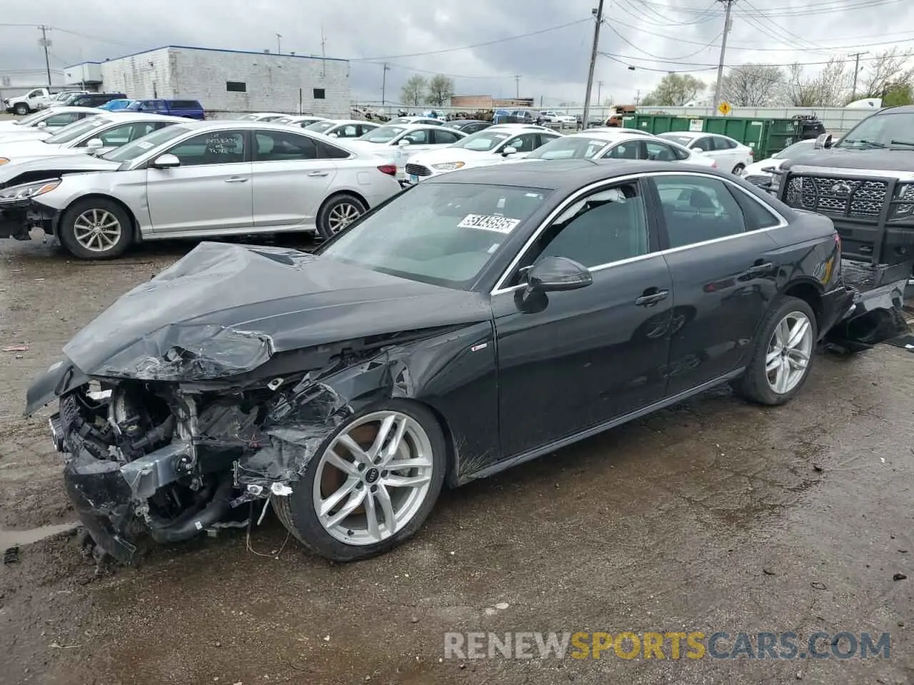 1 Photograph of a damaged car WAUEAAF41RN013193 AUDI A4 2024